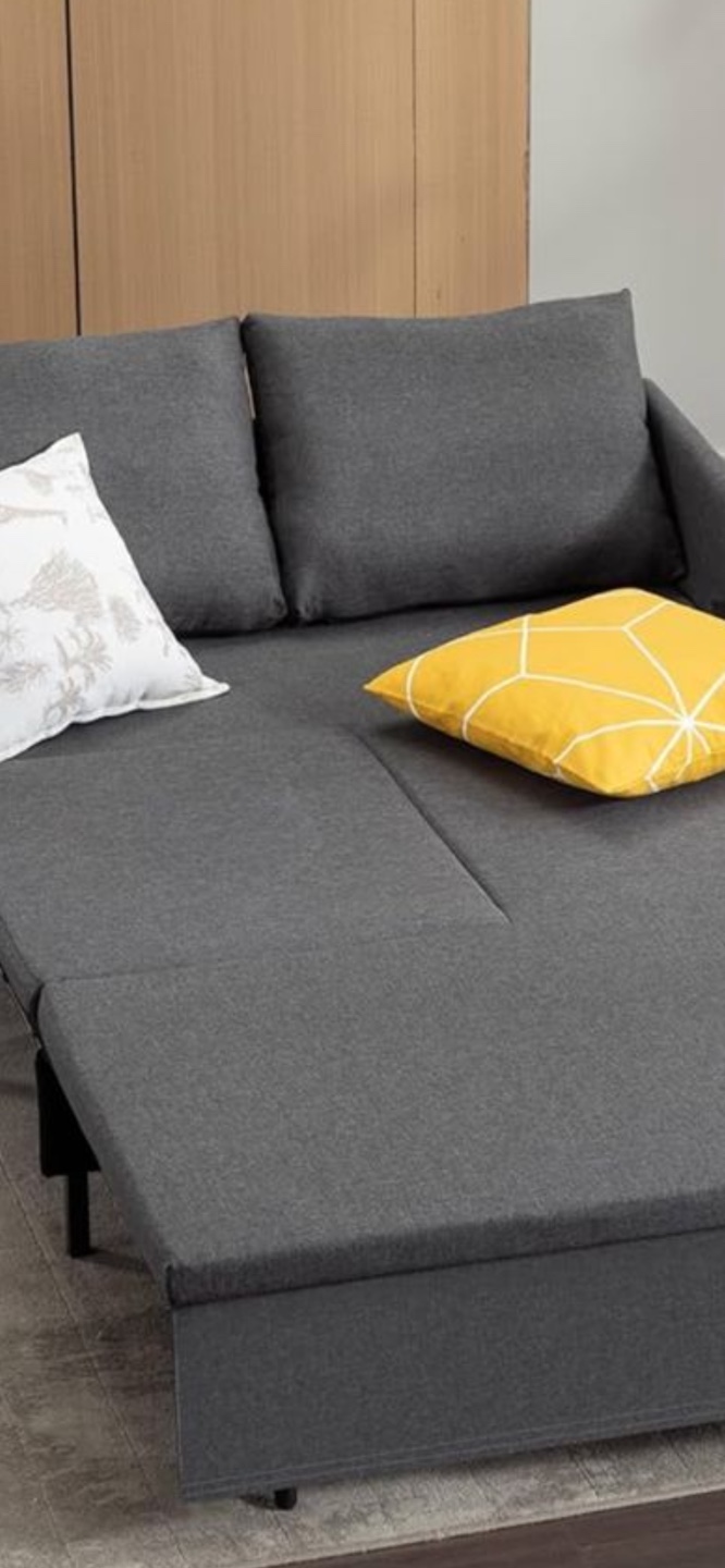 Grey Futon Sofa Bed - photo 4
