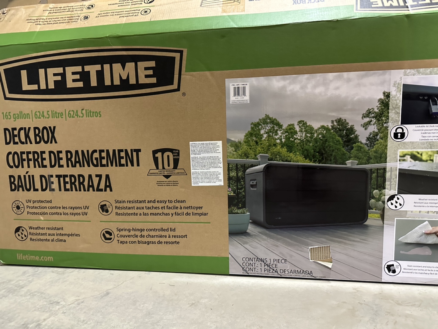 Brand new Lifetime Deck Box