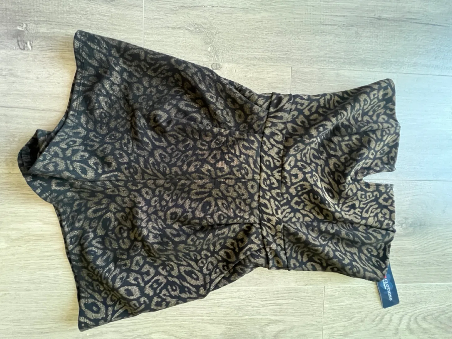 One Clothing Gold Leopard Print Romper Small image indicator(6)