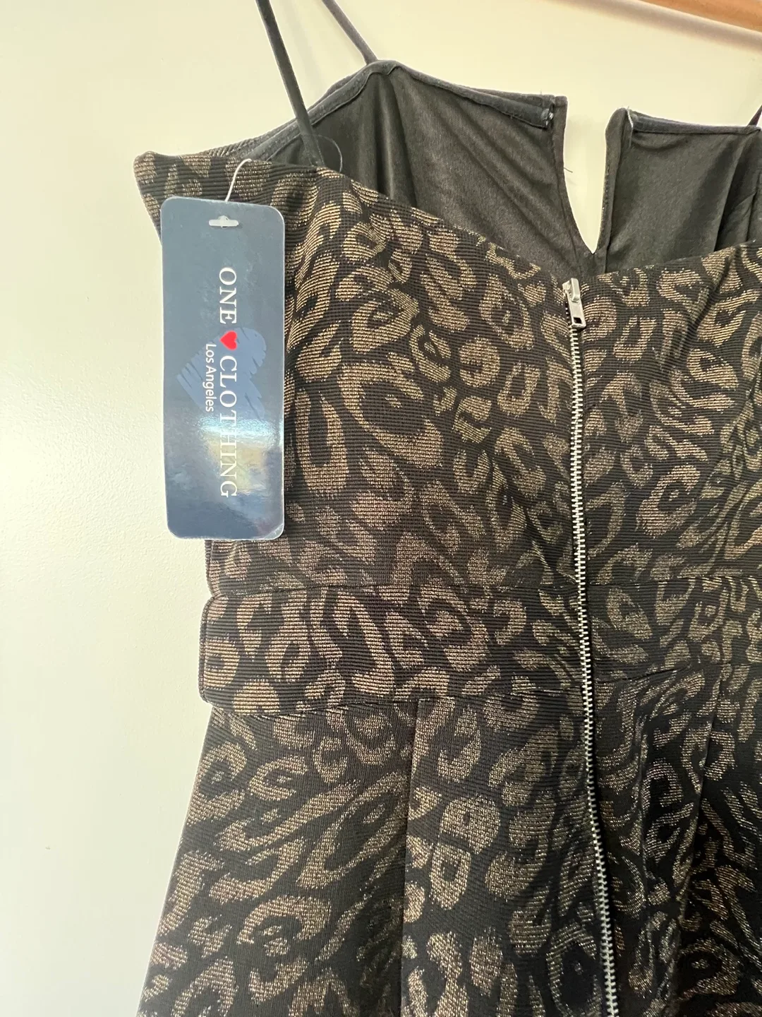 One Clothing Gold Leopard Print Romper Small image indicator(5)