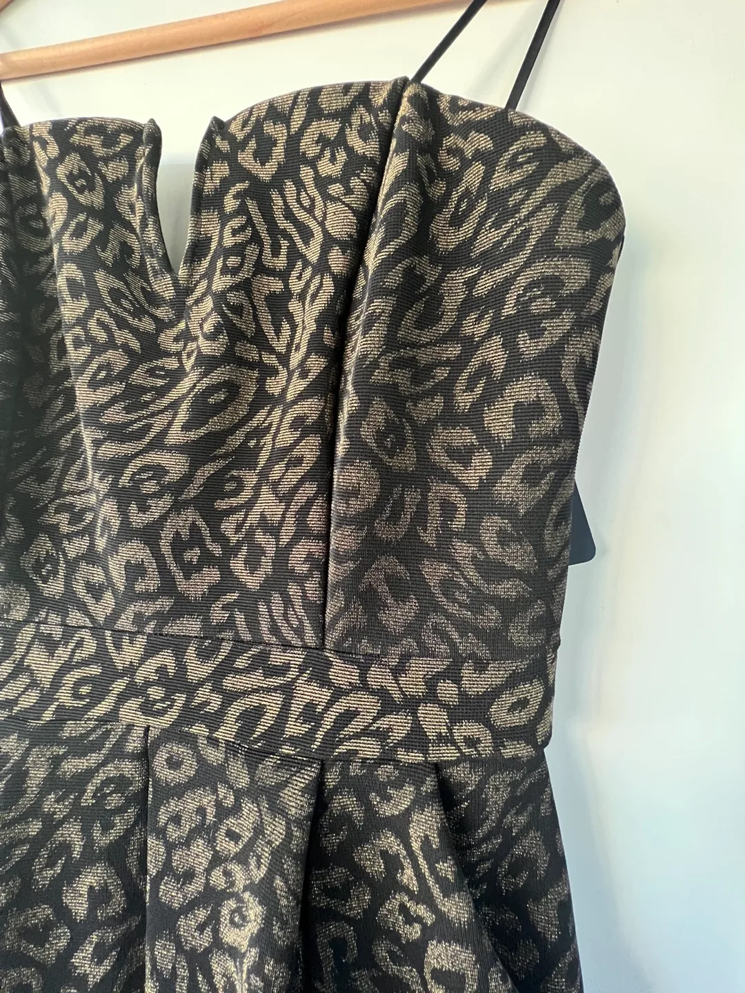 One Clothing Gold Leopard Print Romper Small image indicator(2)