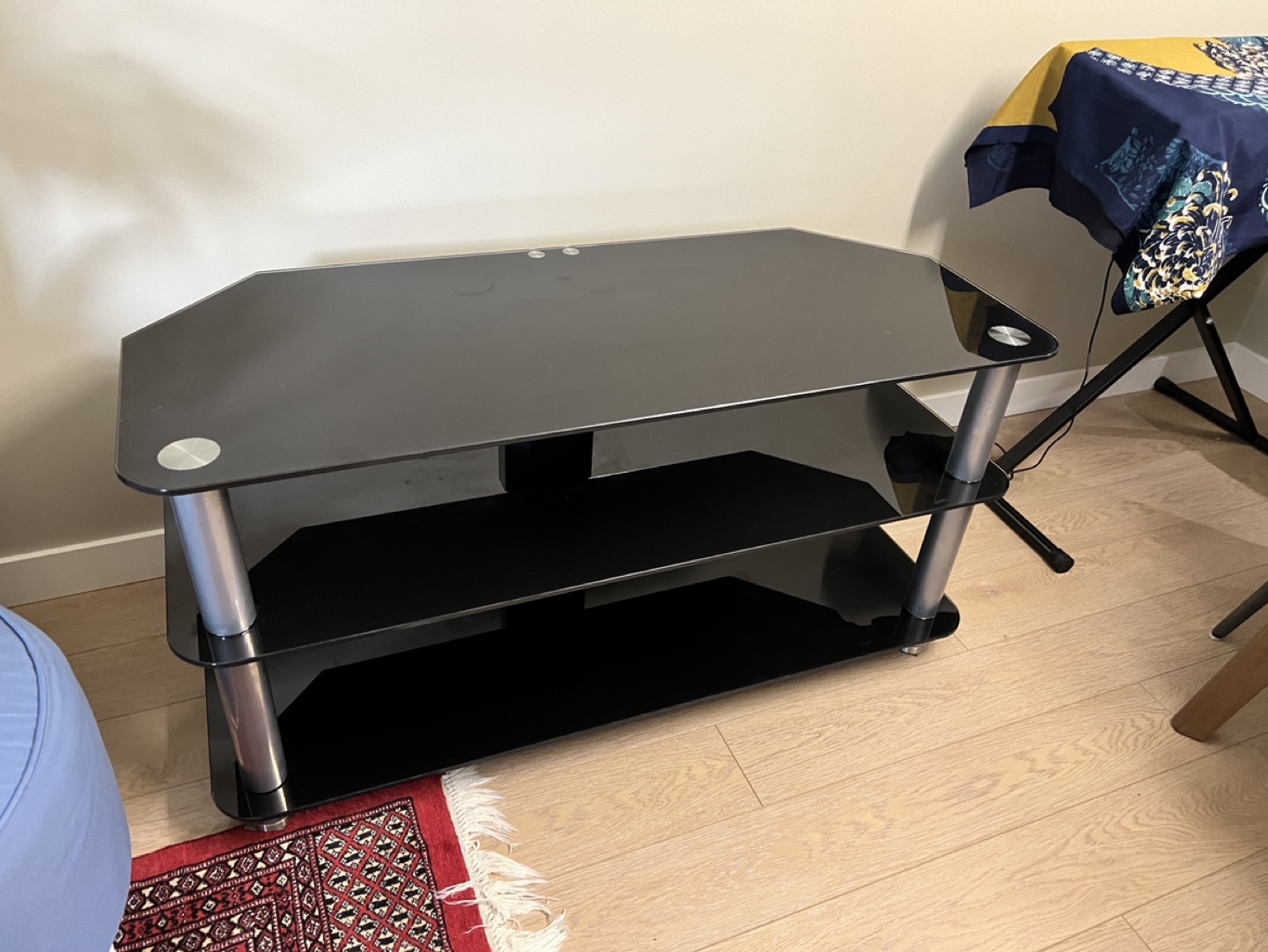 Black Glass TV Stand - photo 3