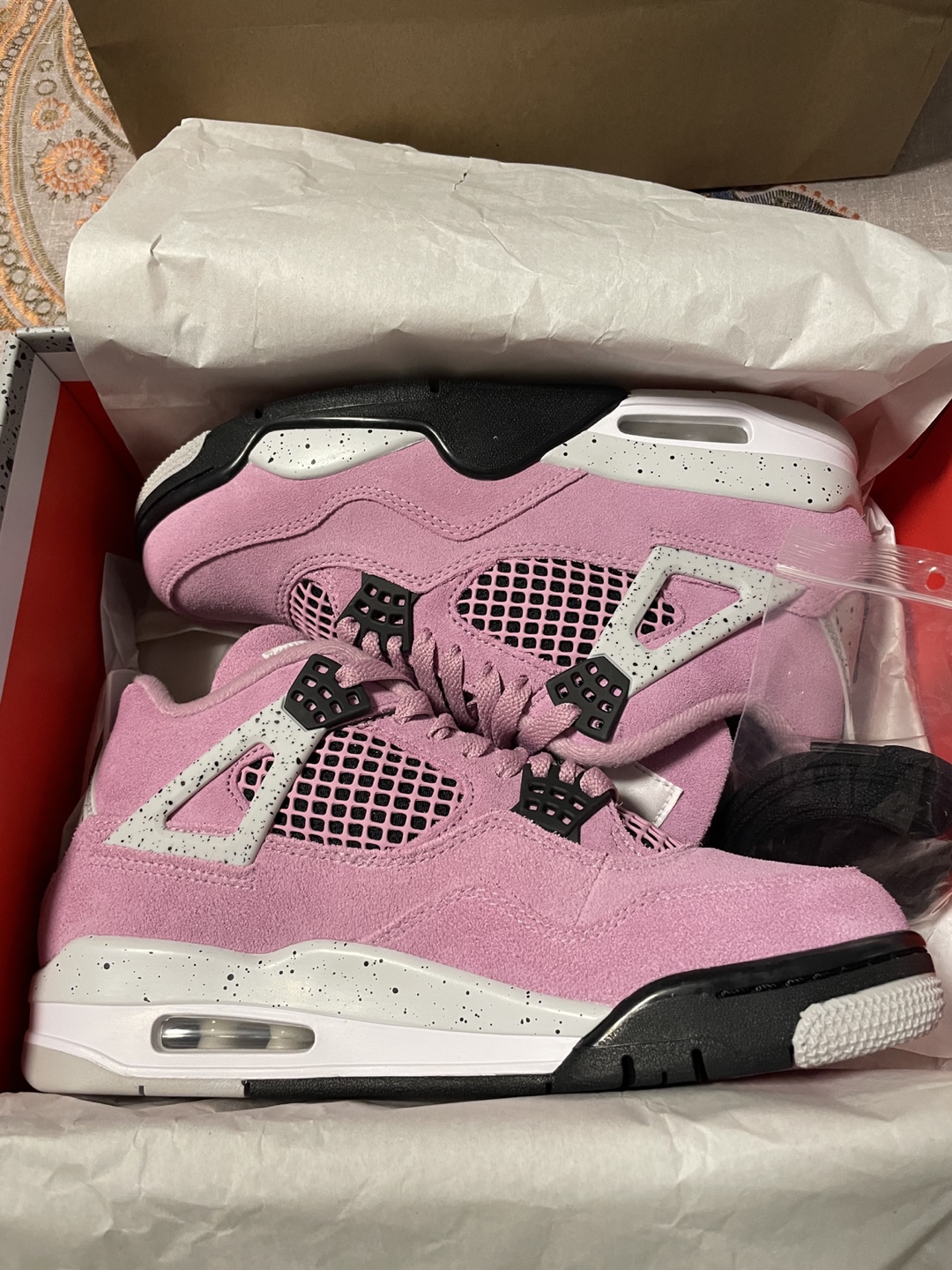 Nike Air Jordan 4 Retro ORCHID Women's Size 7 Men’s 5.5 - photo 5