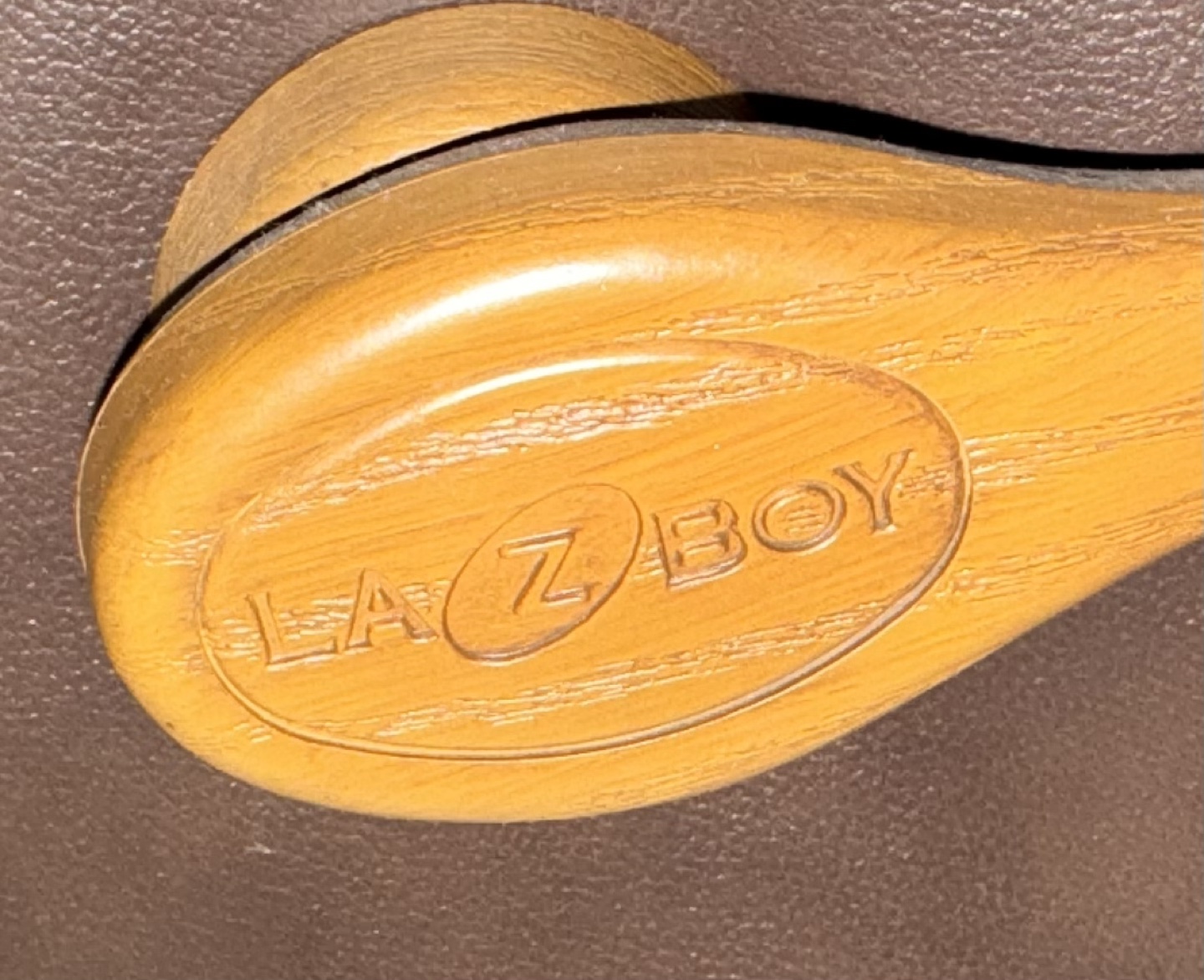 LA-Z-BOY Brown Leather Reclining Sofa - photo 5