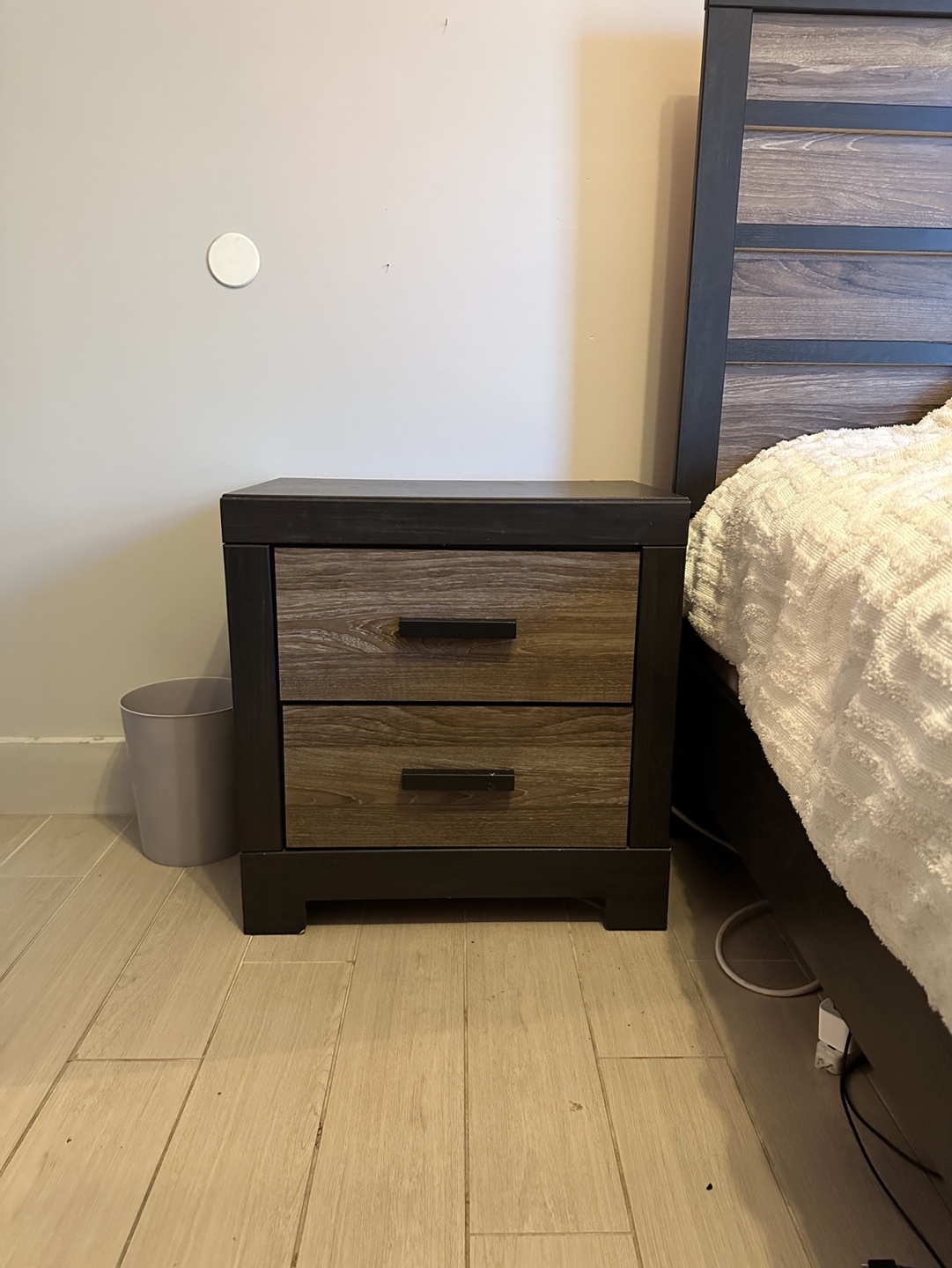 Nightstand with two drawers