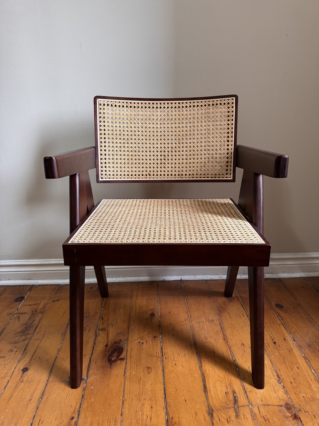 Mid Century Modern Rattan Accent Chair - photo 2