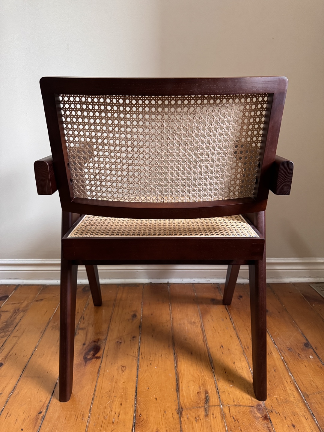 Mid Century Modern Rattan Accent Chair - photo 4