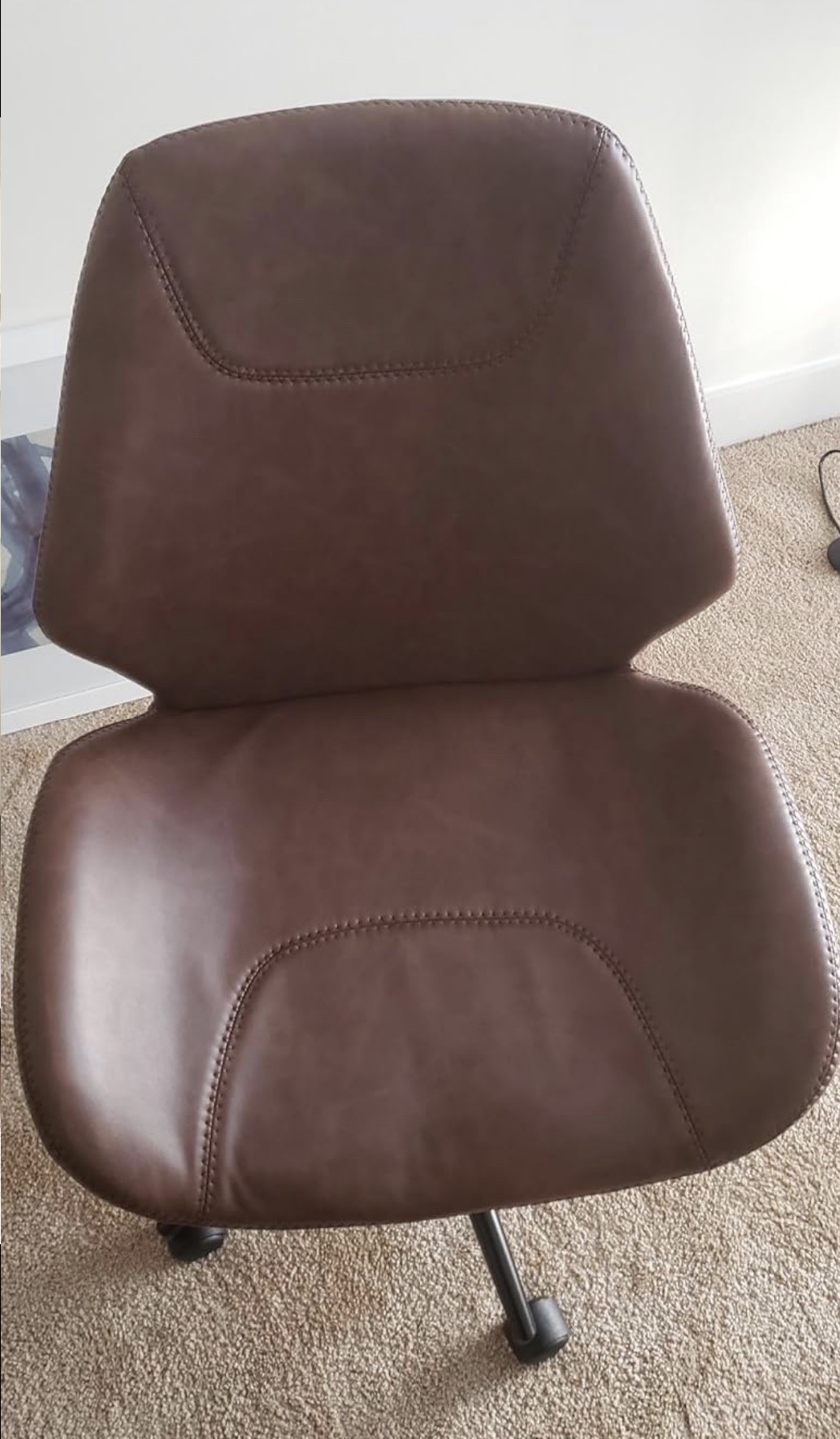 Brown PU Leather Office Chair - photo 3