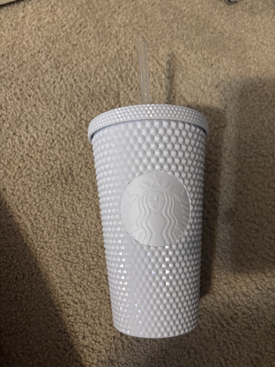 Starbucks White Studded Tumbler