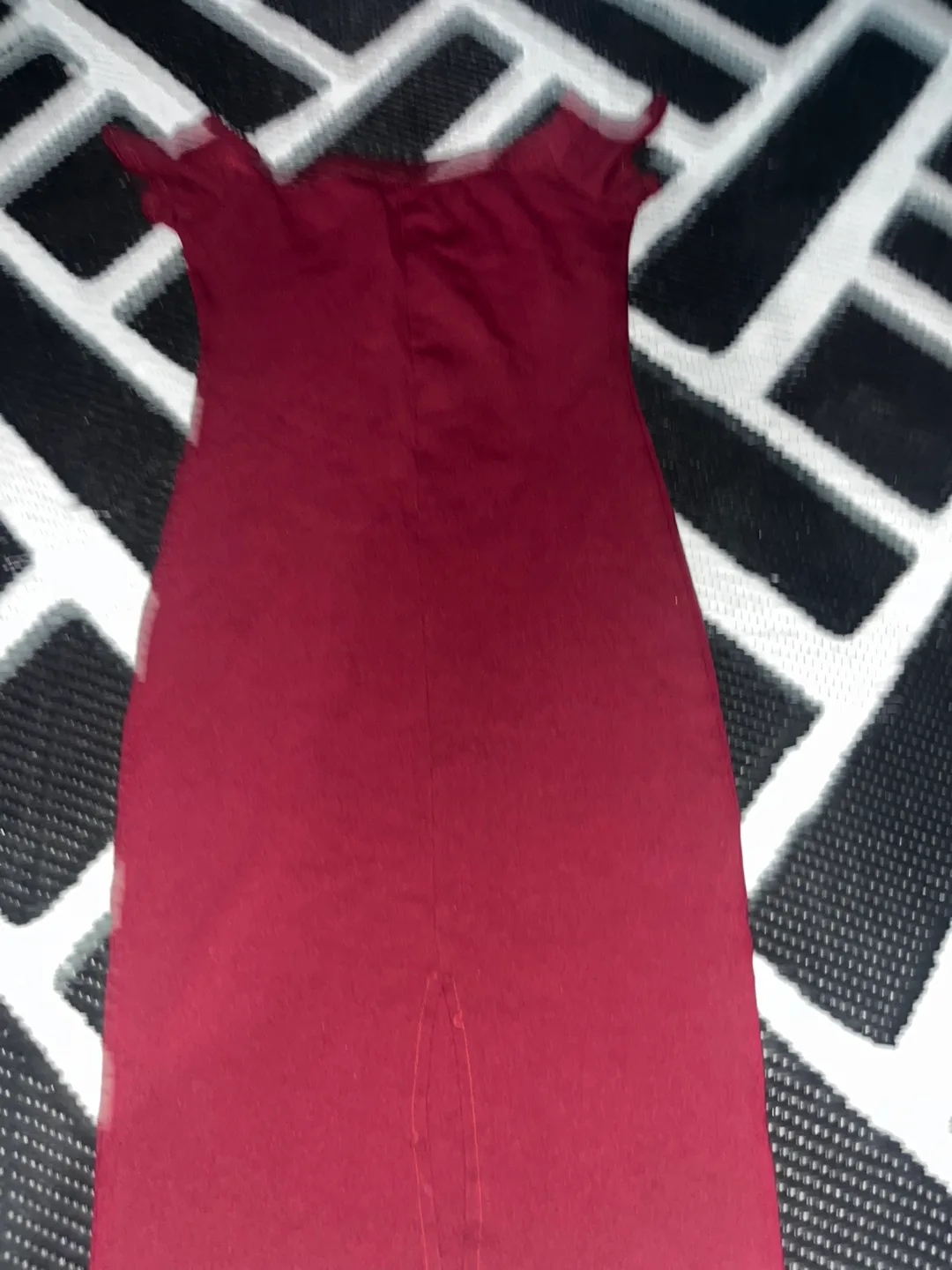 UK2LA Burgundy Off-the-Shoulder Dress image indicator(5)