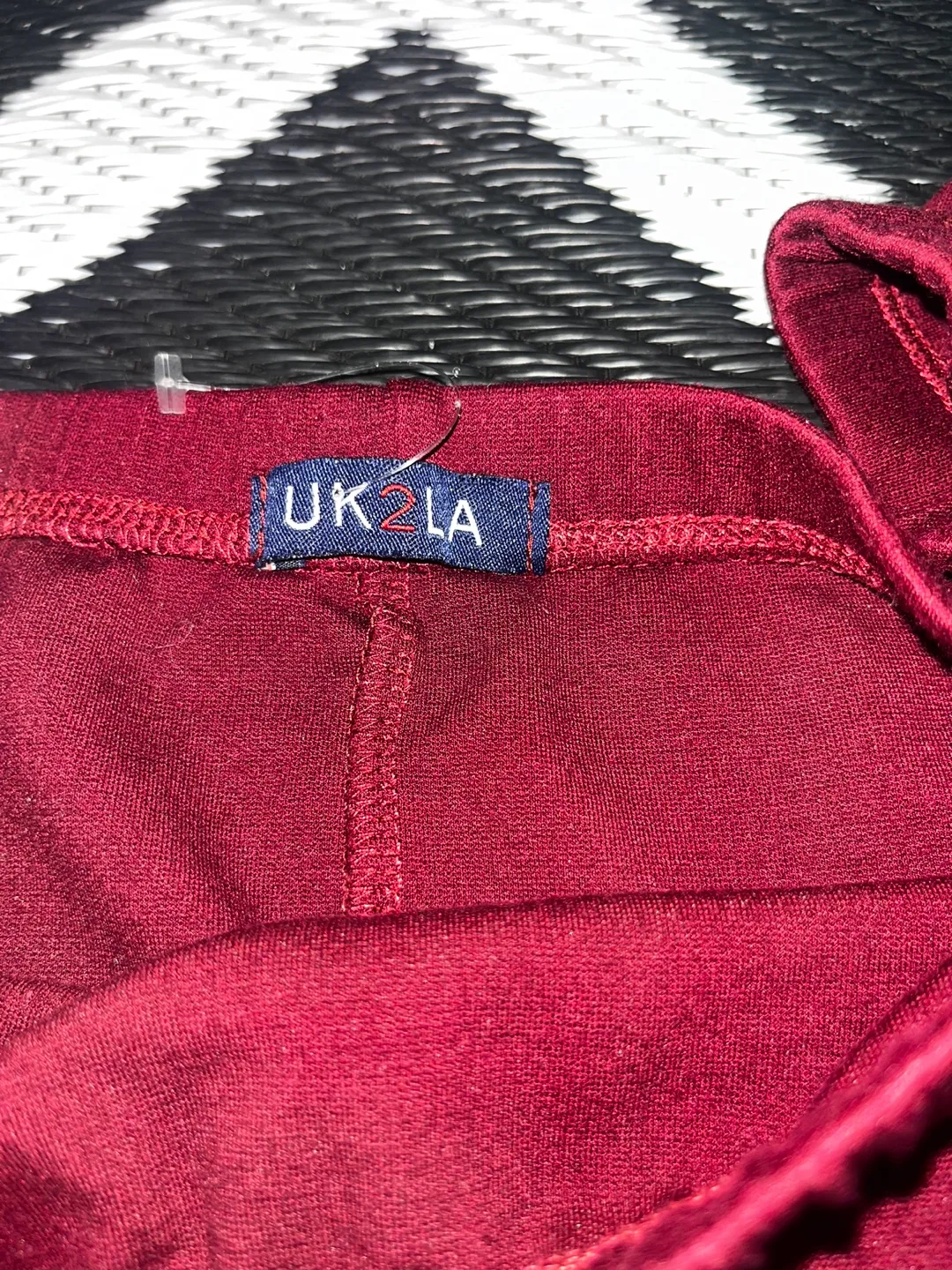 UK2LA Burgundy Off-the-Shoulder Dress image indicator(2)