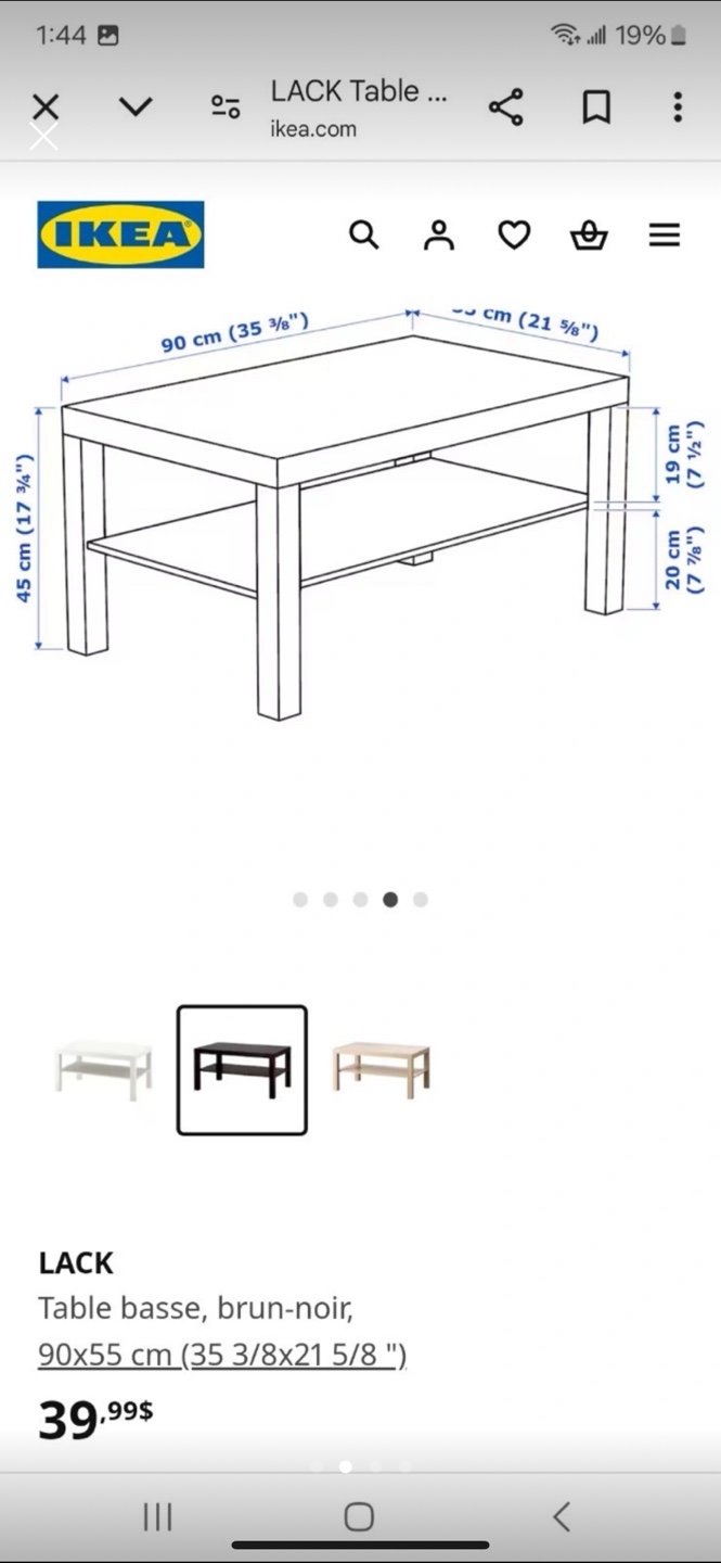 Black Coffee Table - photo 4