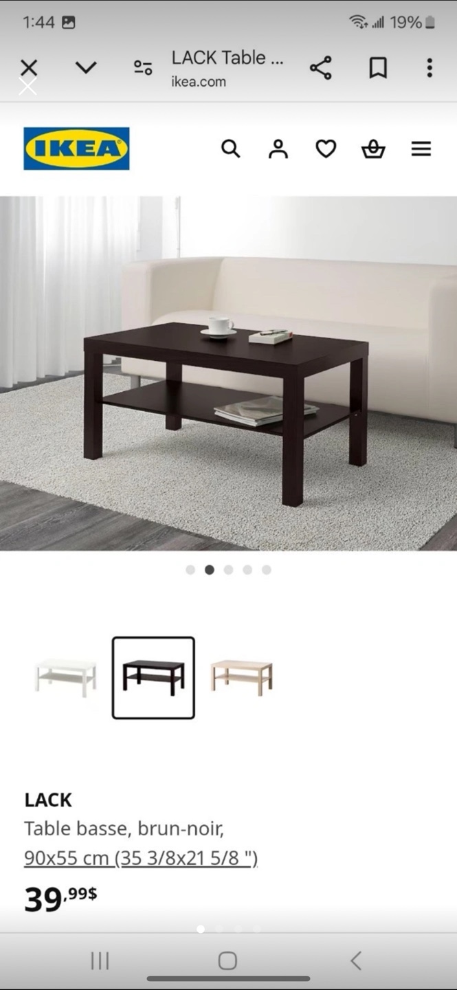 Black Coffee Table