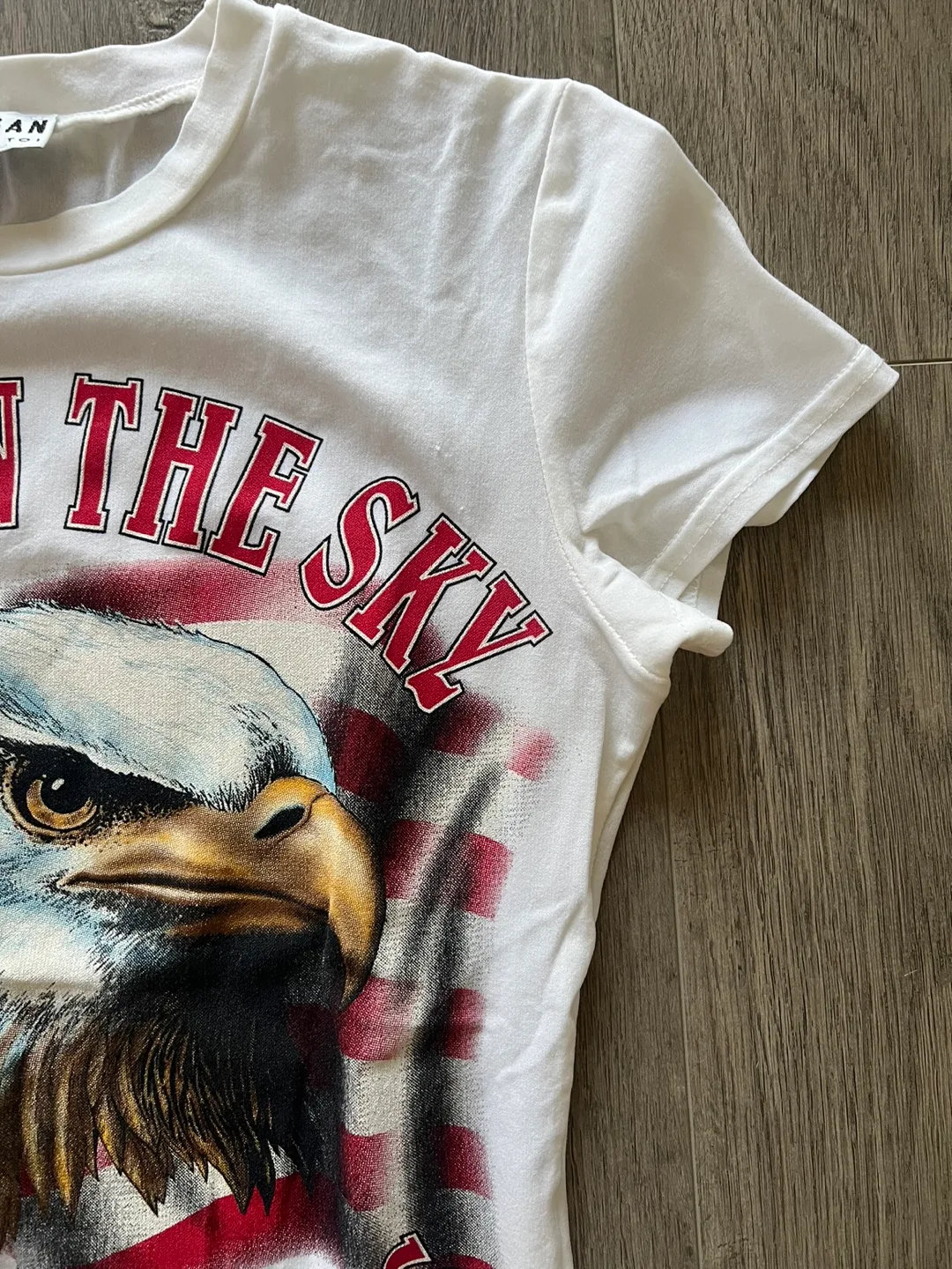 Morgan de Toi Eagle Graphic T-Shirt Small image indicator(3)