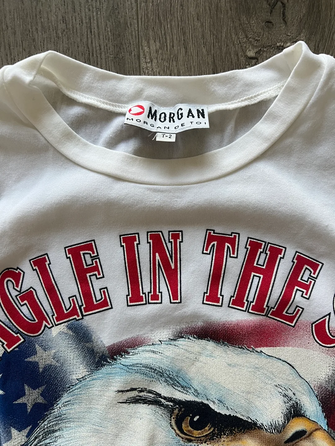 Morgan de Toi Eagle Graphic T-Shirt Small image indicator(2)