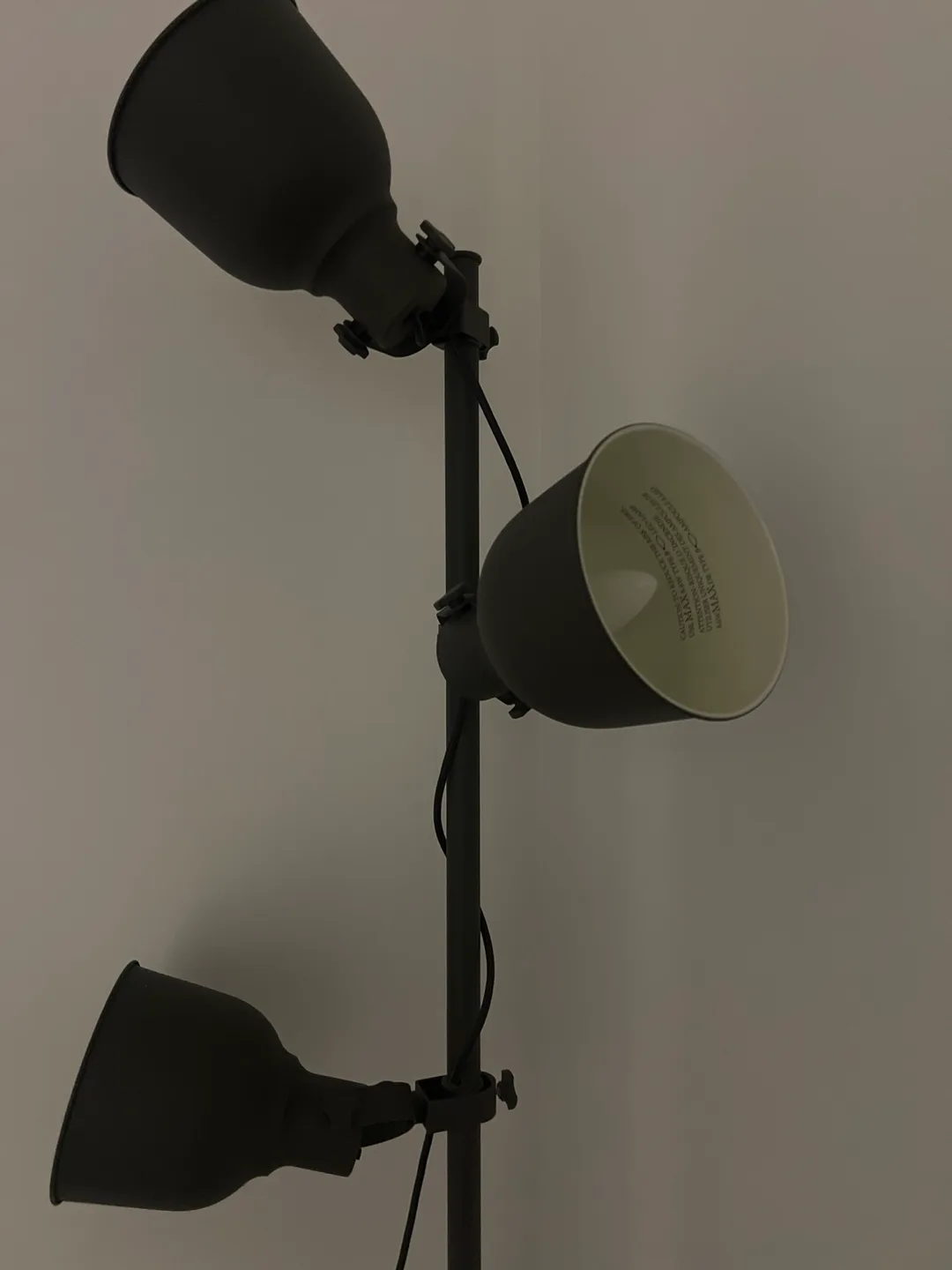 IKEA 3-Light Floor Lamp - Dark Gray image indicator(2)