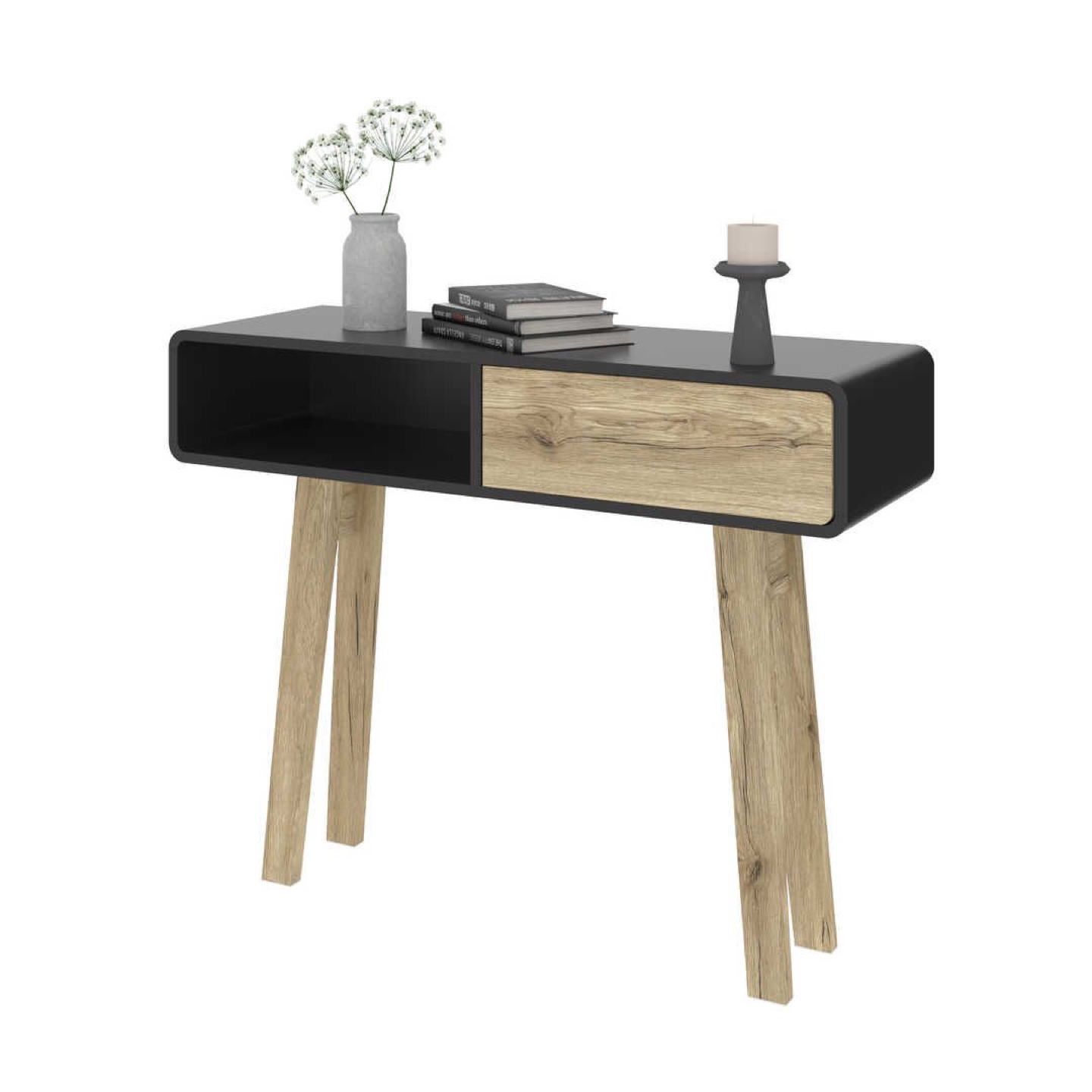 Modern Console Table with Drawer - photo 2