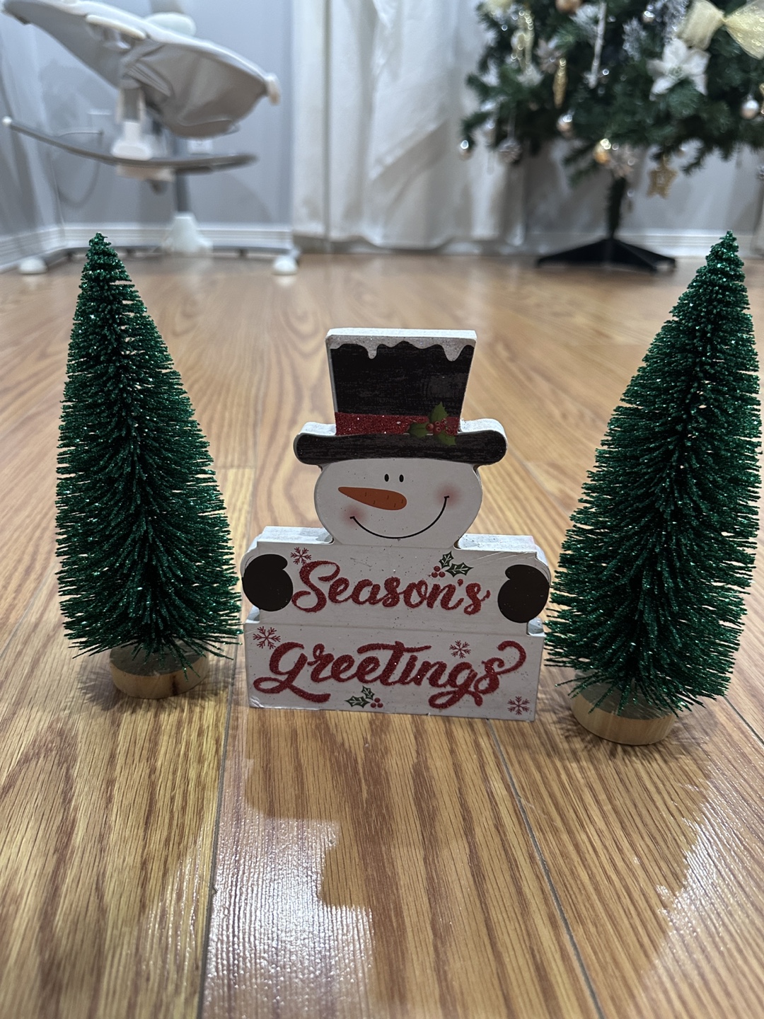 Christmas Decoration Snowman Sign #freecycle