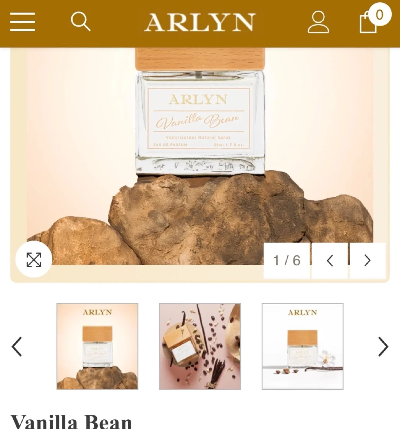 🍓Brand New! REG $83 ARLYN Vanilla Bean Perfume Full Size! image indicator(2)