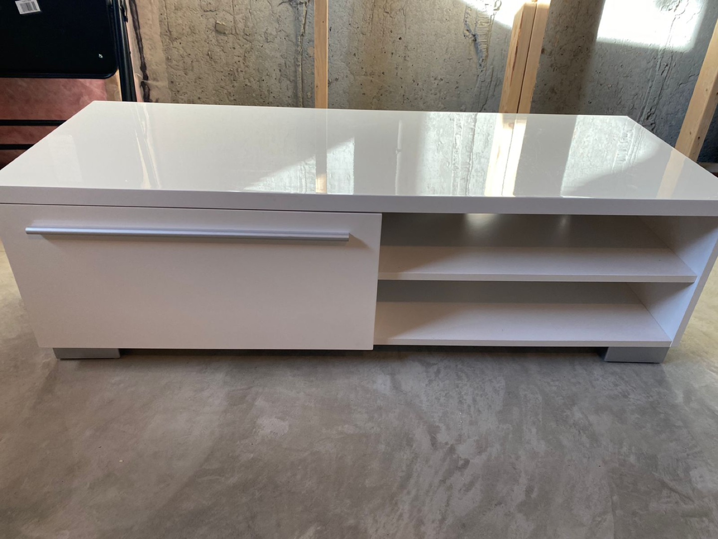 White TV Stand - photo 2