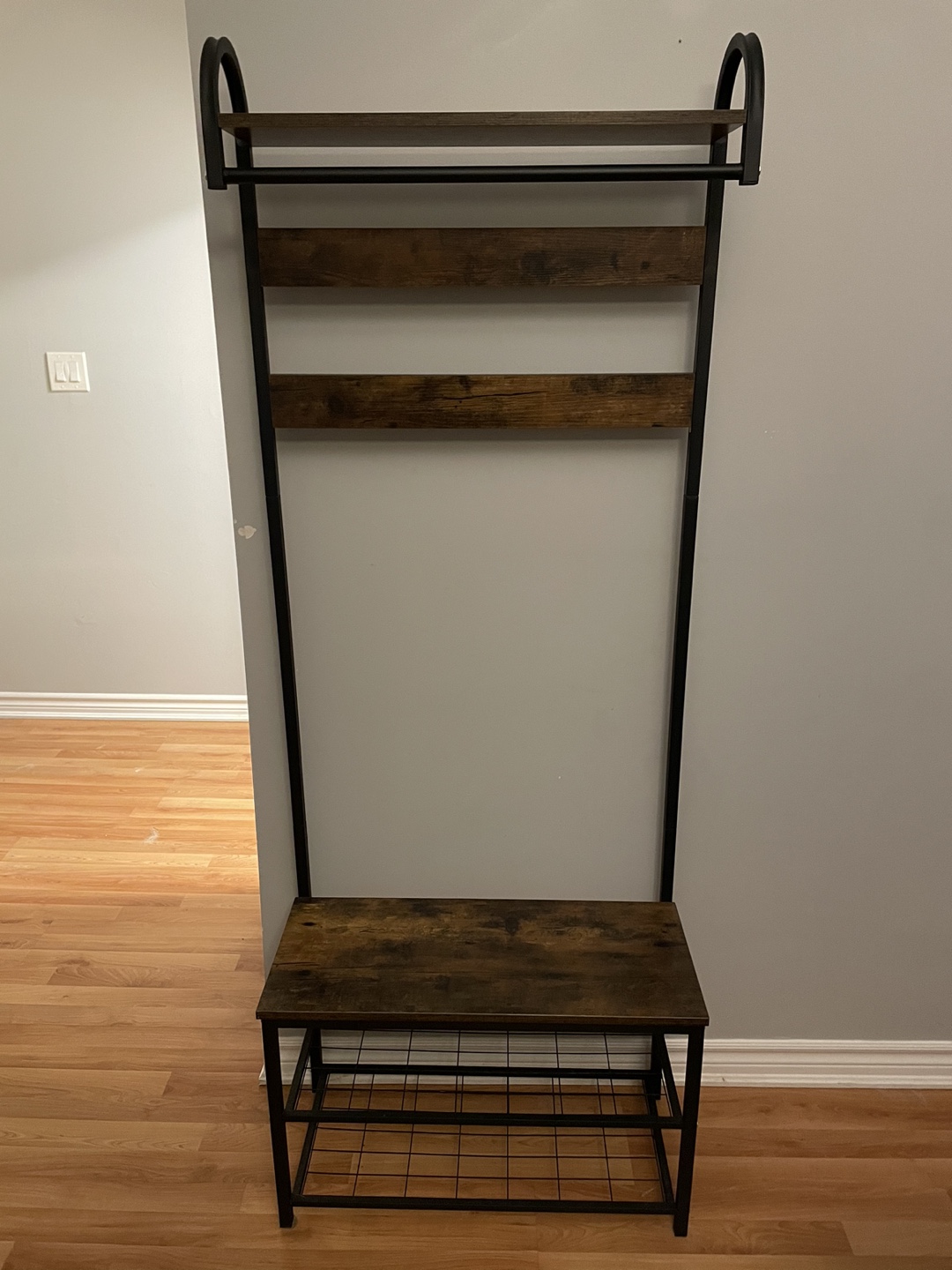 Coat Rack with Shelf and Shoe Storage