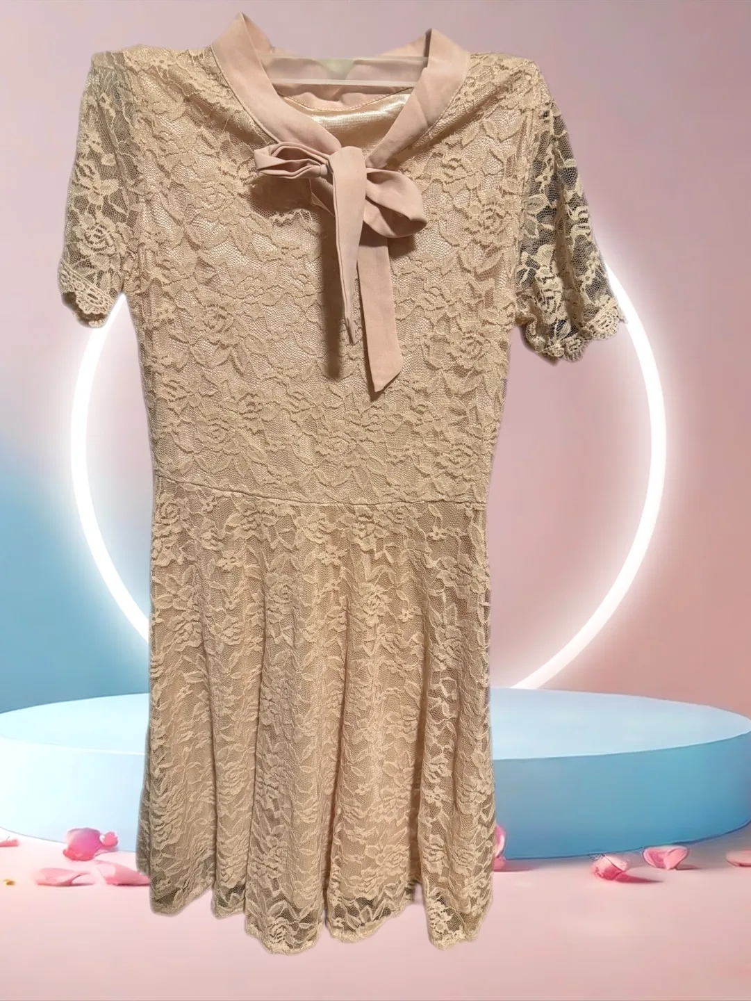 Lace Dress with Bow thumbnail