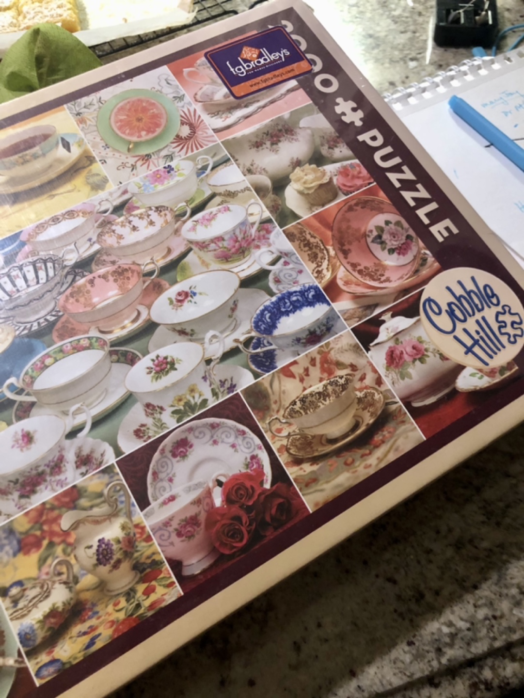 Cobble Hill 2000 Piece Jigsaw Puzzle - Teacups - photo 2