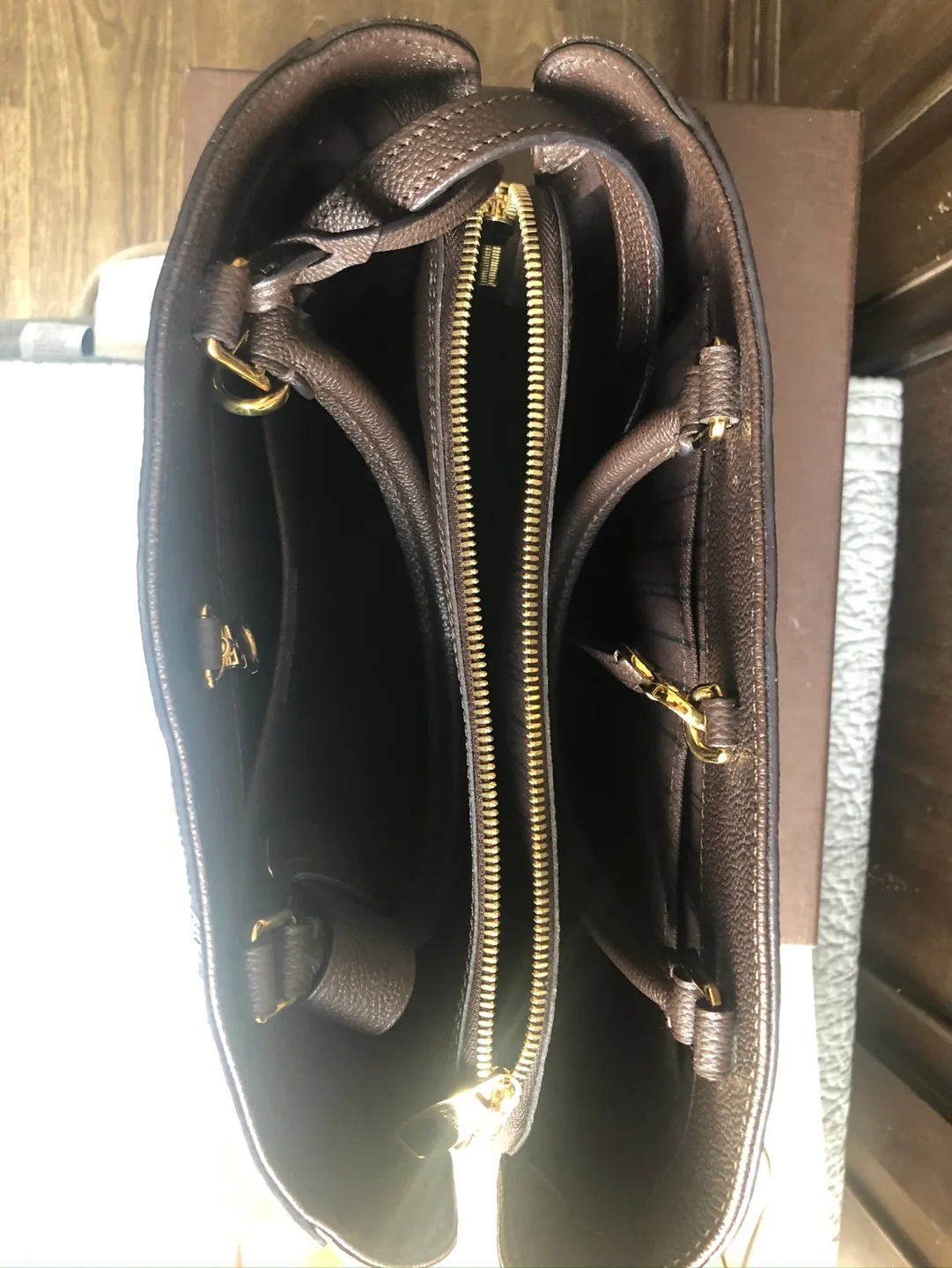 Louis Vuitton  Brown Monogram Empriente Leather Handbag image indicator(6)