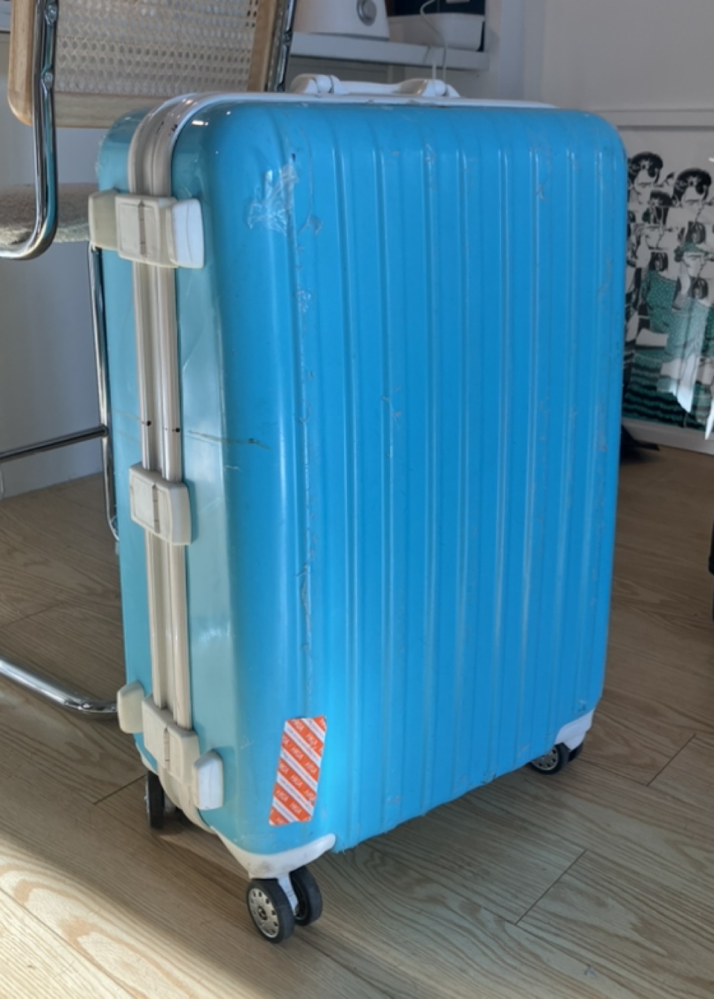 Ito blue 28 in tall luggage