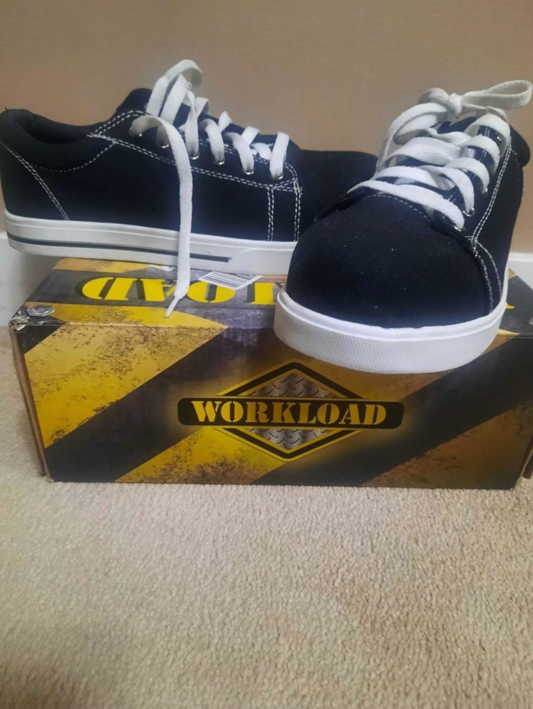 Workload Black Canvas Shoes