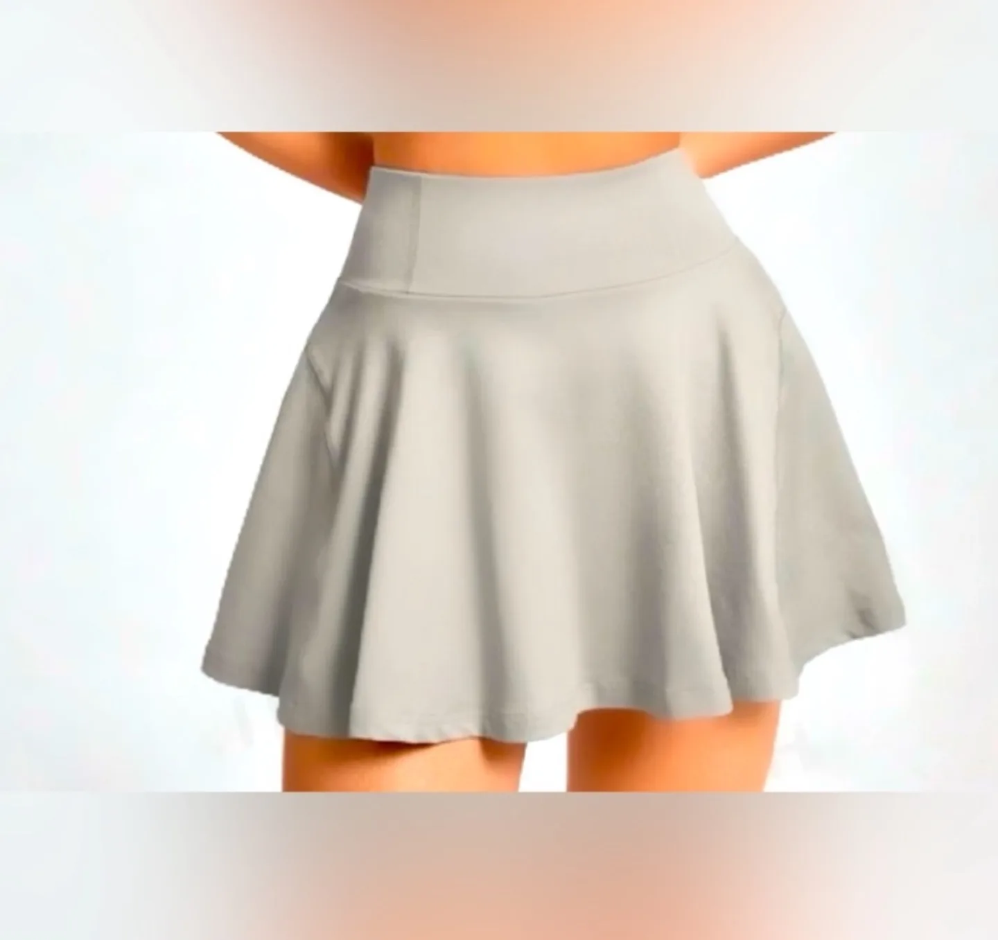High waisted workout skirt with pockets thumbnail