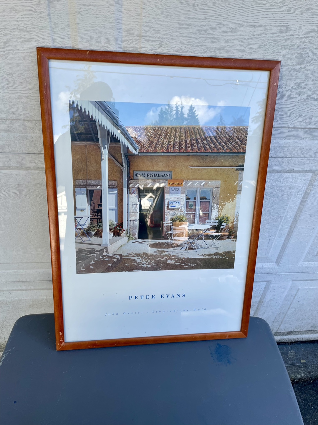 Vintage Framed Peter Evans Lithograph Art Print