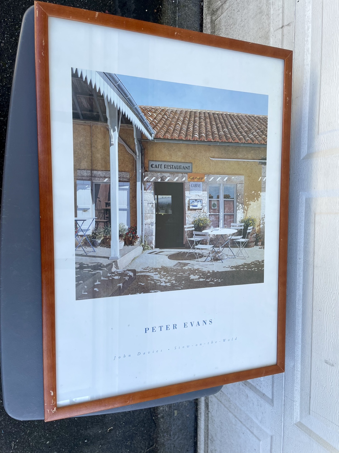 Vintage Framed Peter Evans Lithograph Art Print - photo 3