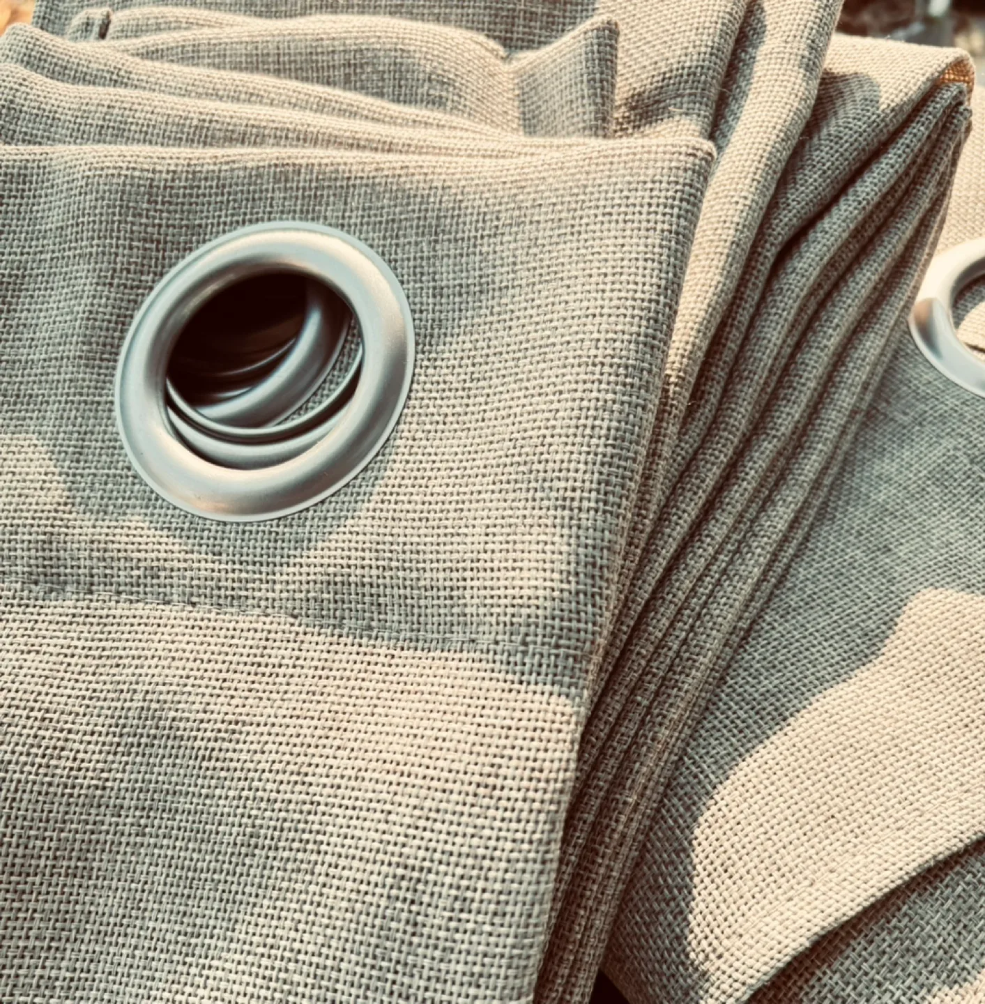 Faux Linen Curtain Panels, 52” W x 84” L $18 per Set of 2 image indicator(4)