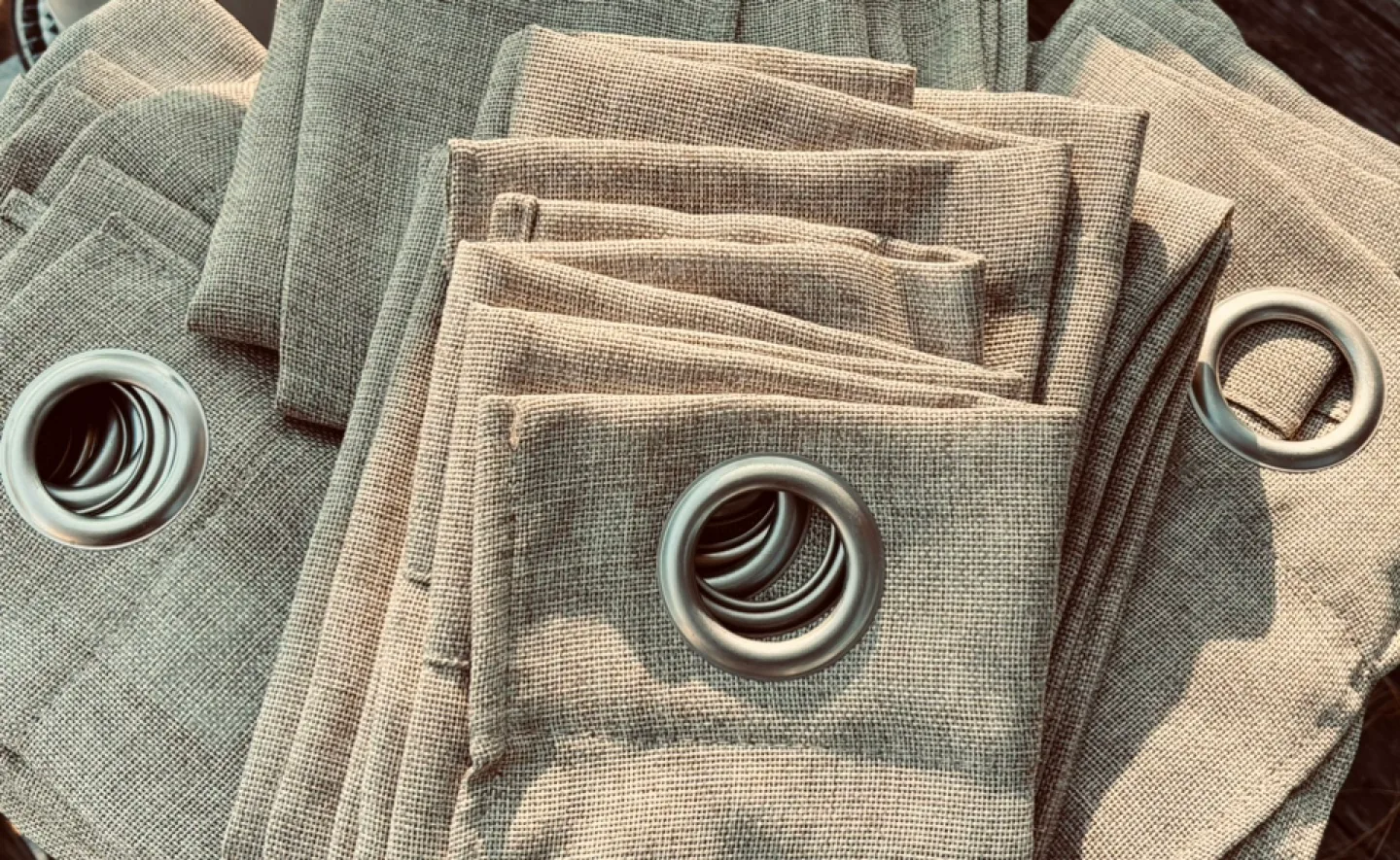 Faux Linen Curtain Panels, 52” W x 84” L $18 per Set of 2 image indicator(5)