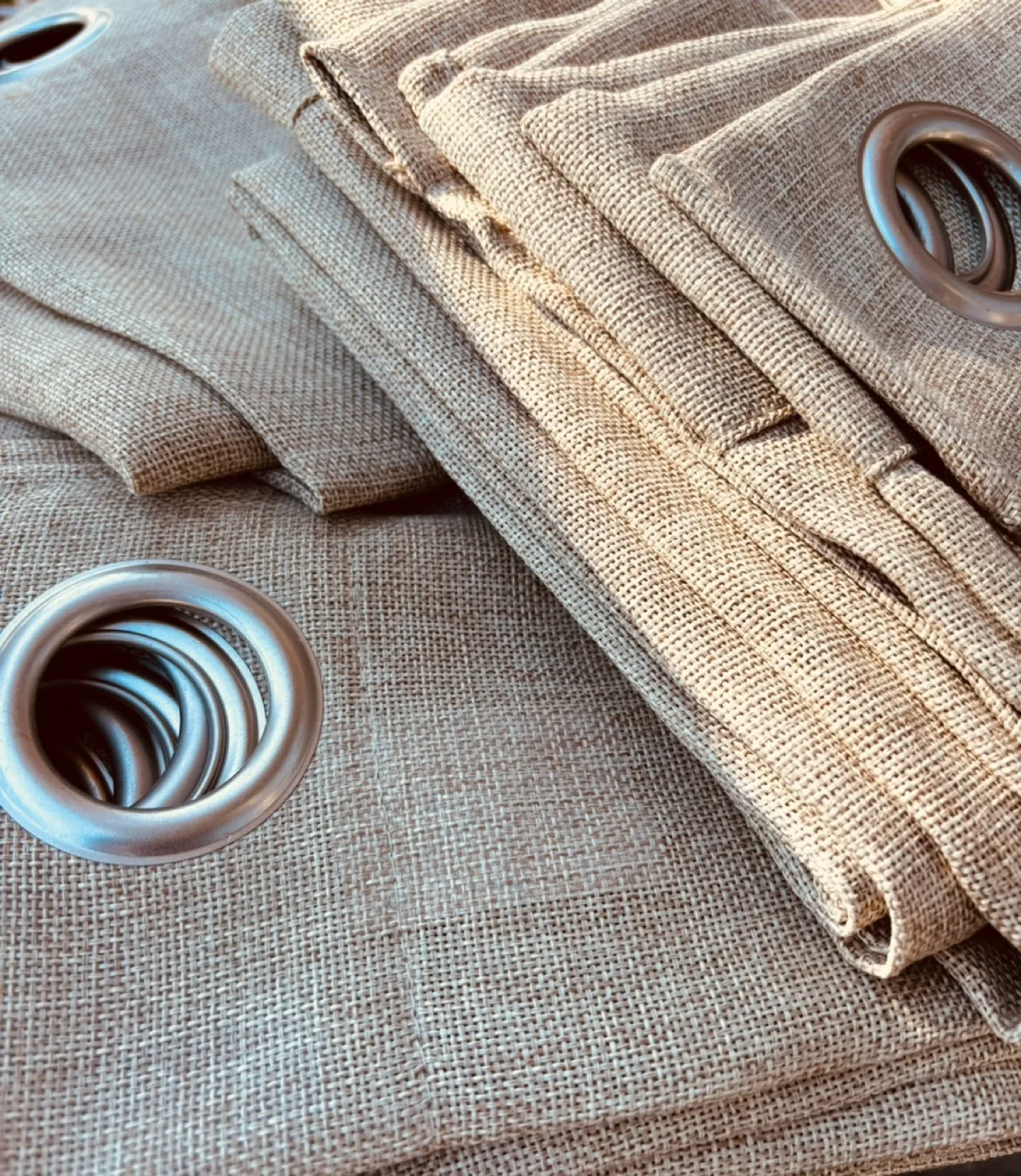 Faux Linen Curtain Panels, 52” W x 84” L $18 per Set of 2 image indicator(6)