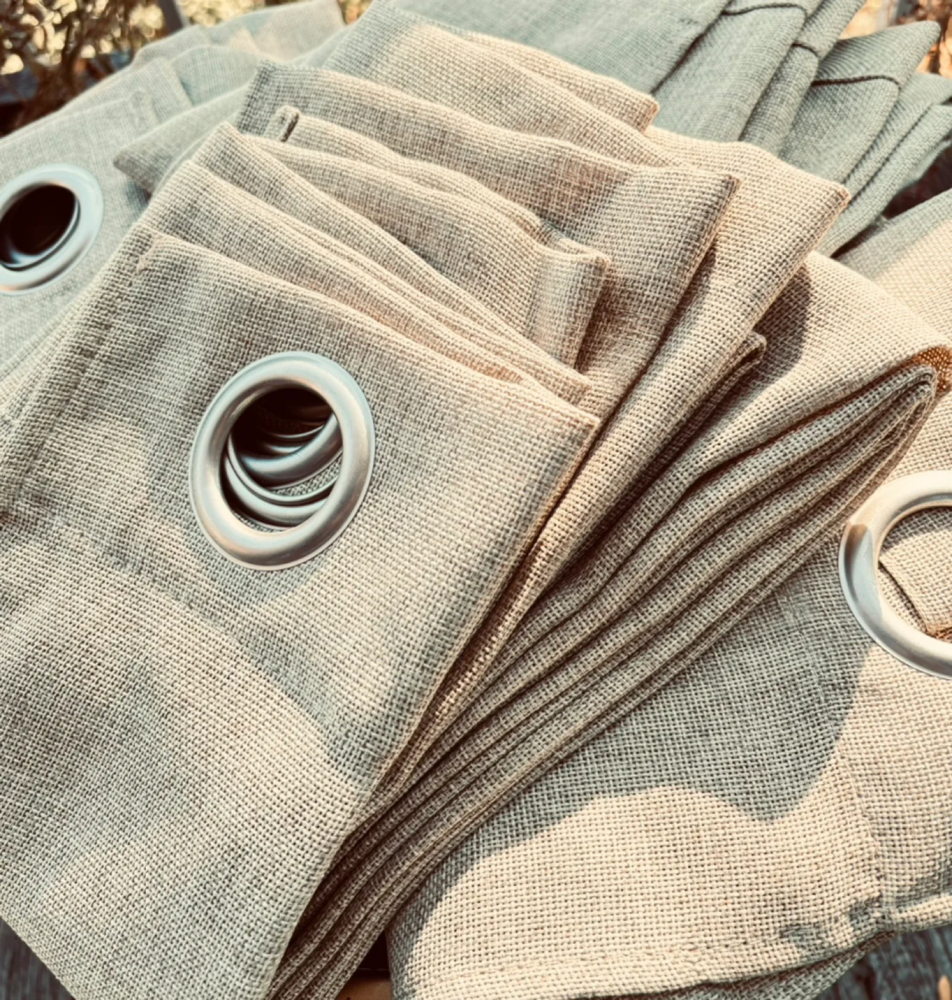 Faux Linen Curtain Panels, 52” W x 84” L $18 per Set of 2 image indicator(3)