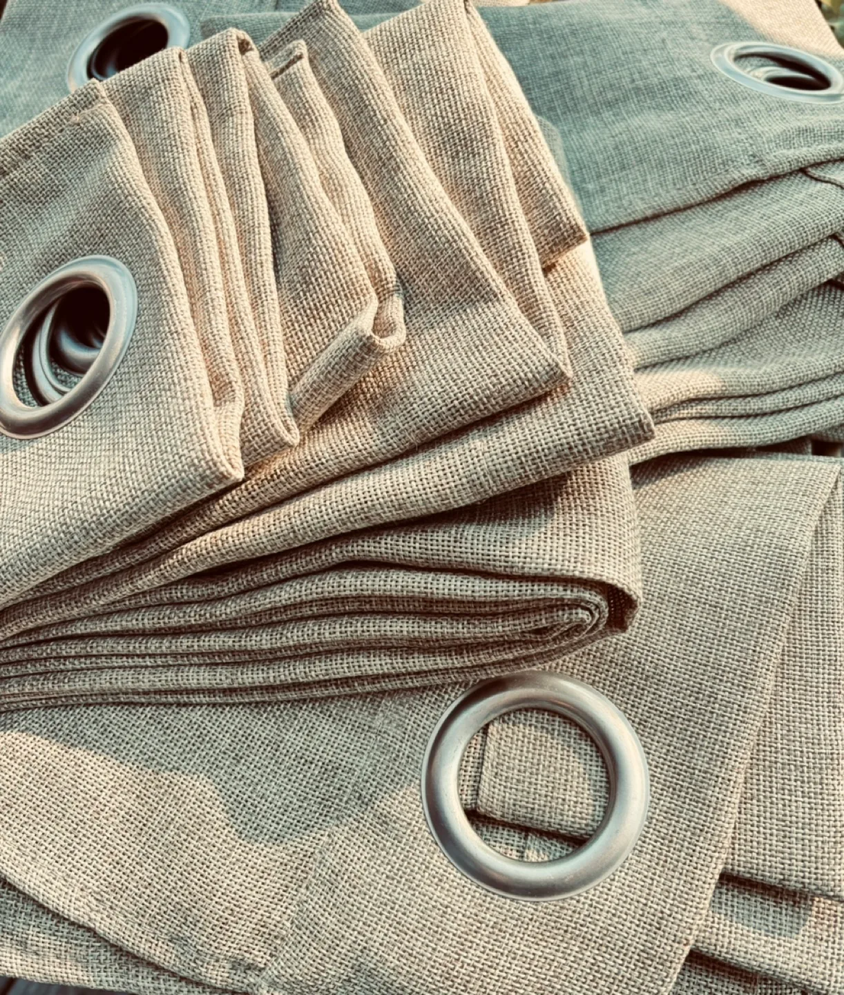 Faux Linen Curtain Panels, 52” W x 84” L $18 per Set of 2 image indicator(7)