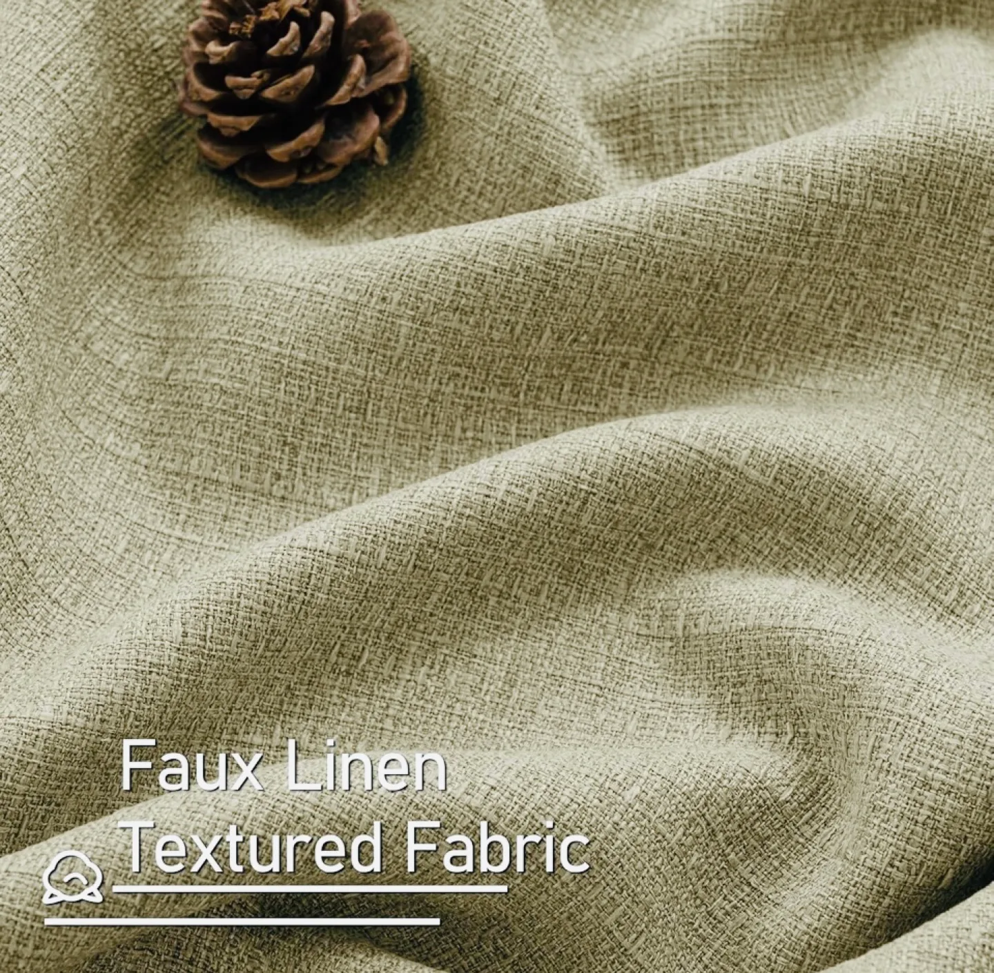 Faux Linen Curtain Panels, 52” W x 84” L $18 per Set of 2 image indicator(9)