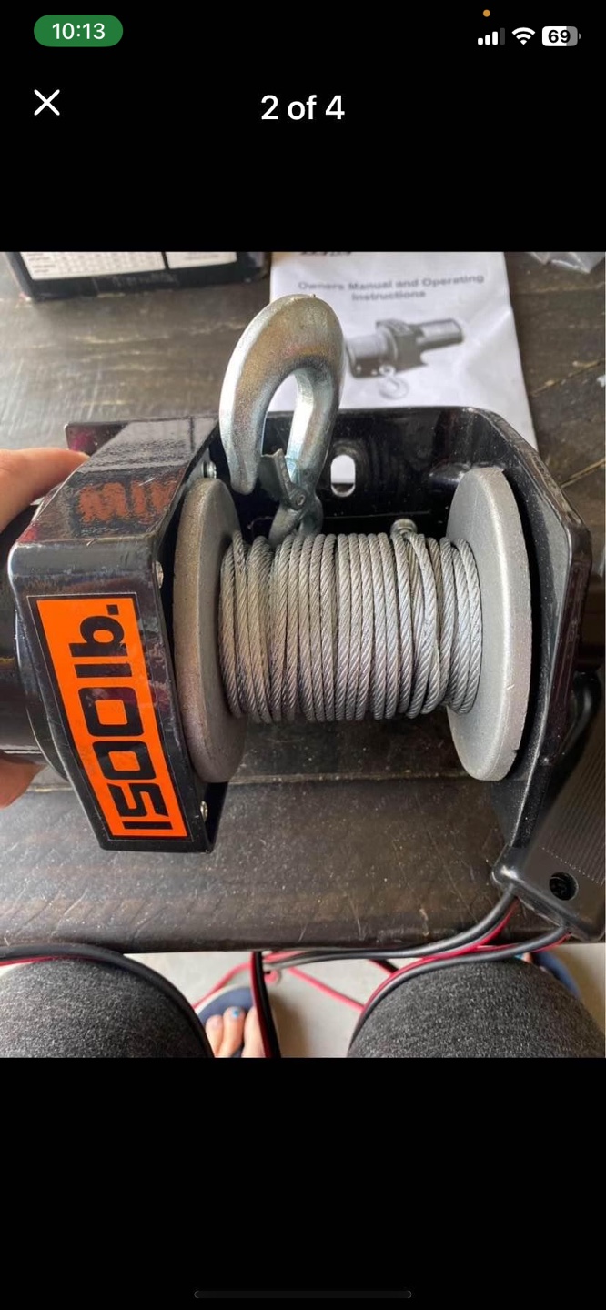 12V 1500lb Electric Winch - photo 4