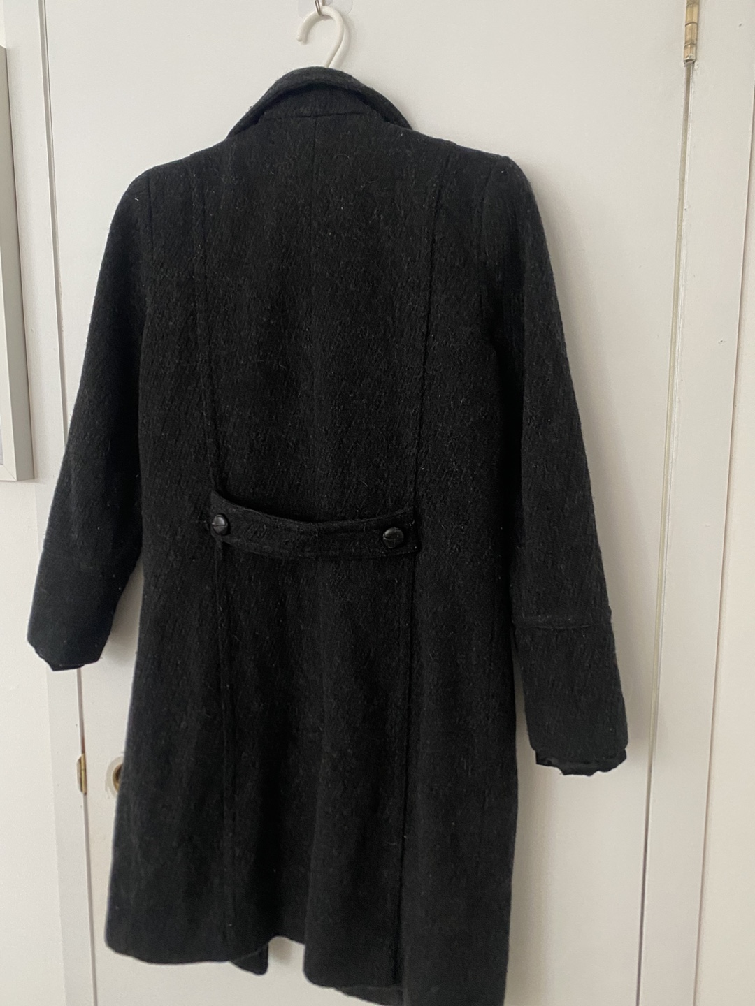Black Wool Coat - photo 2