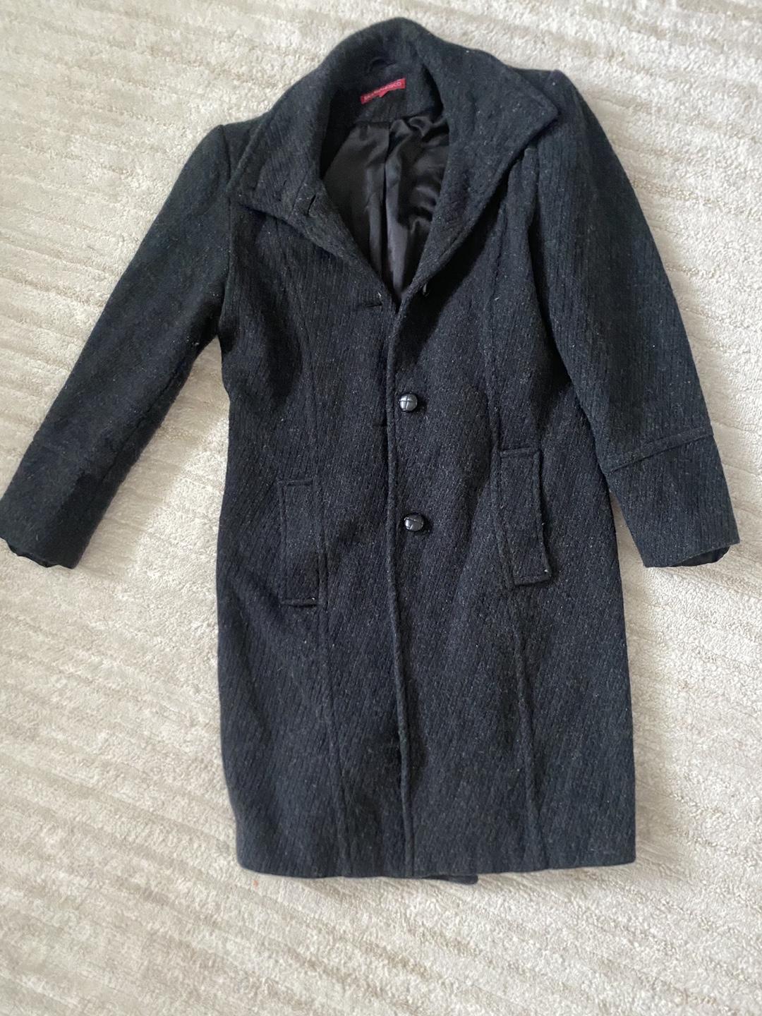 Black Wool Coat - photo 4