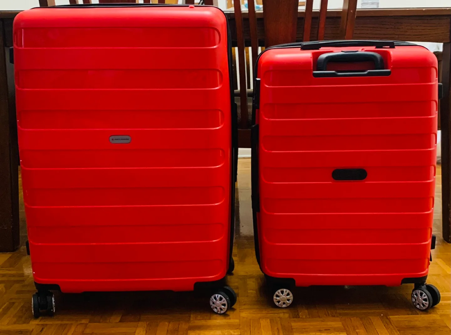 Set Of 2 Red Hardshell Suitcases By Air Canada thumbnail
