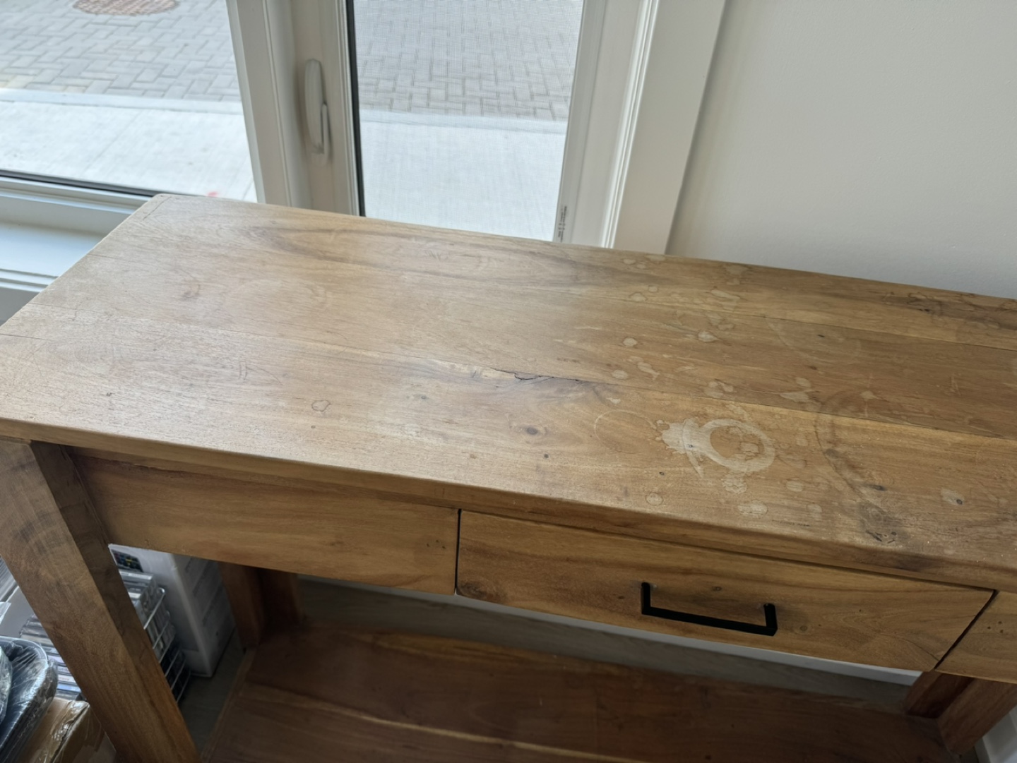 Wood Console Table - photo 3