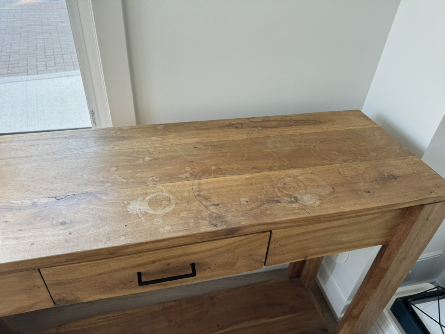 Wood Console Table - photo 4