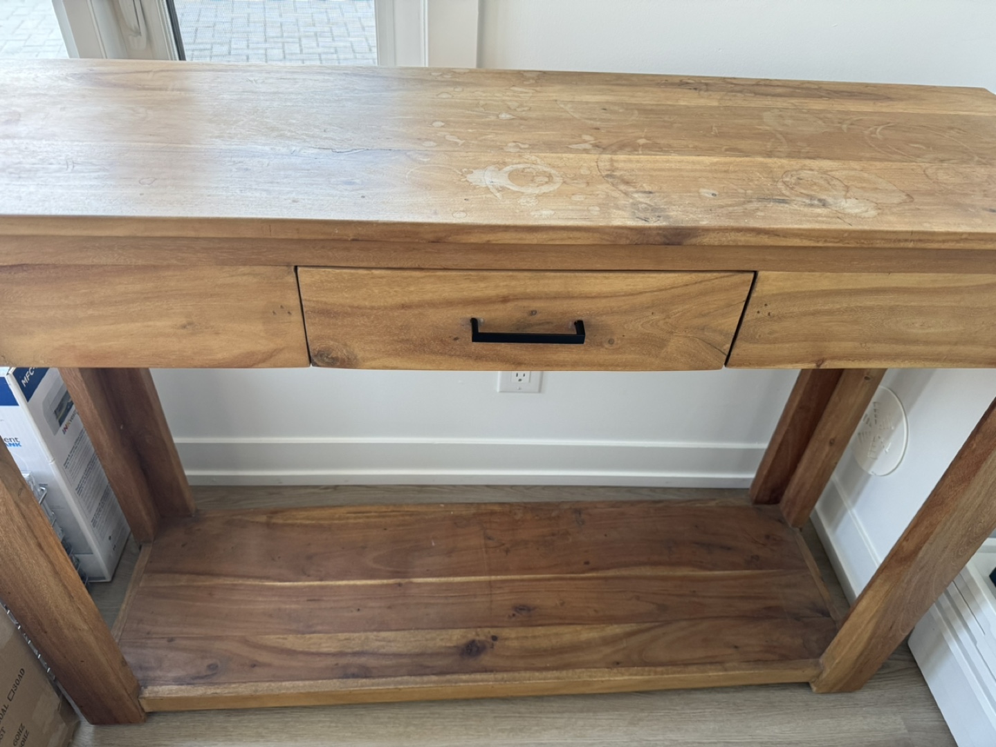 Wood Console Table - photo 2