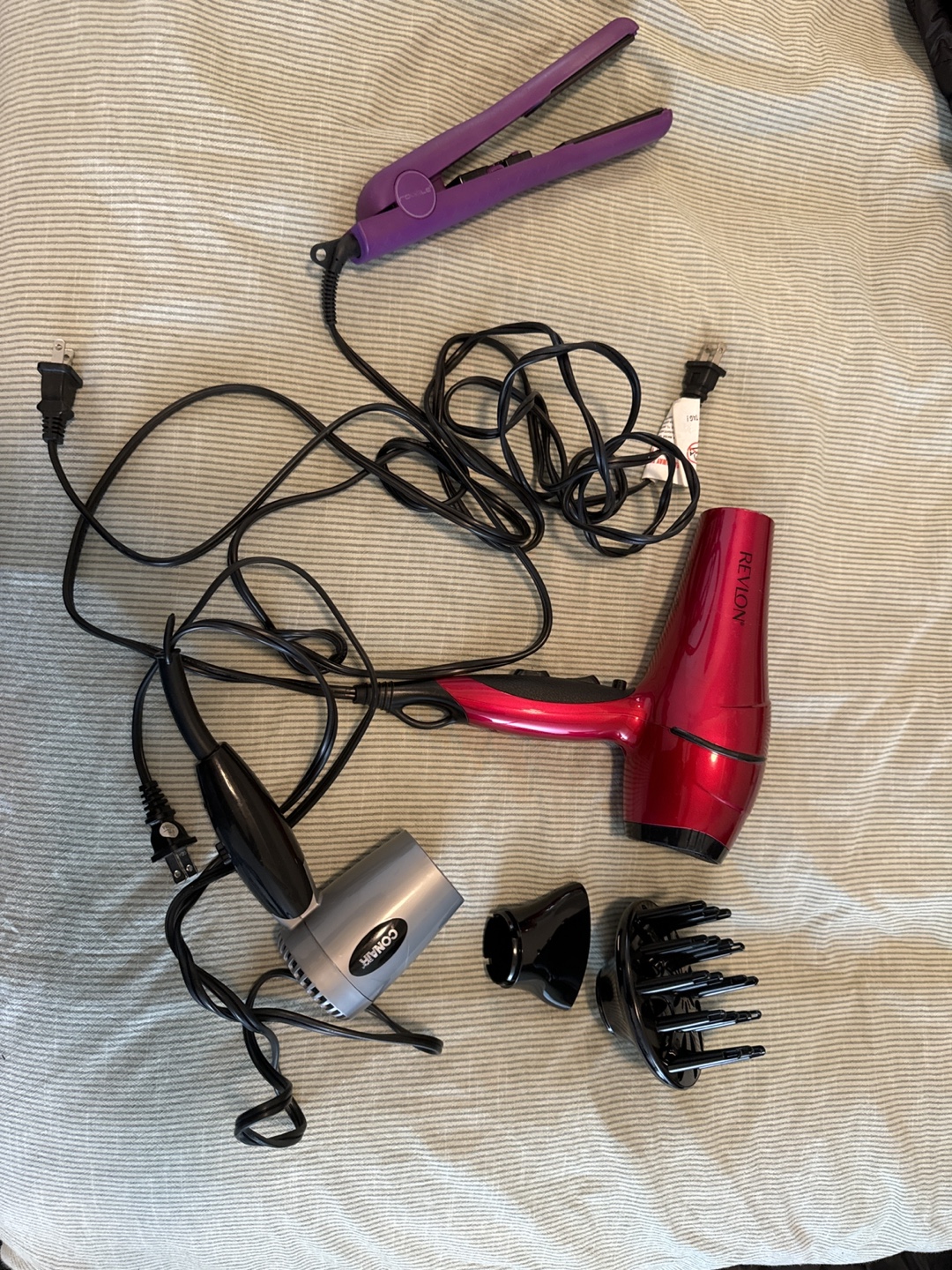 Hair Styling Bundle - Flat Iron, Blow Dryer, and Diffuser