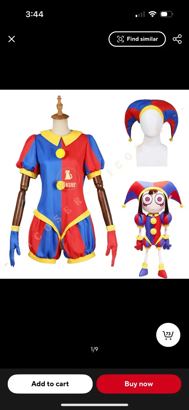 The Amazing Digital Circus Pomni cosplay costume Halloween image indicator(2)
