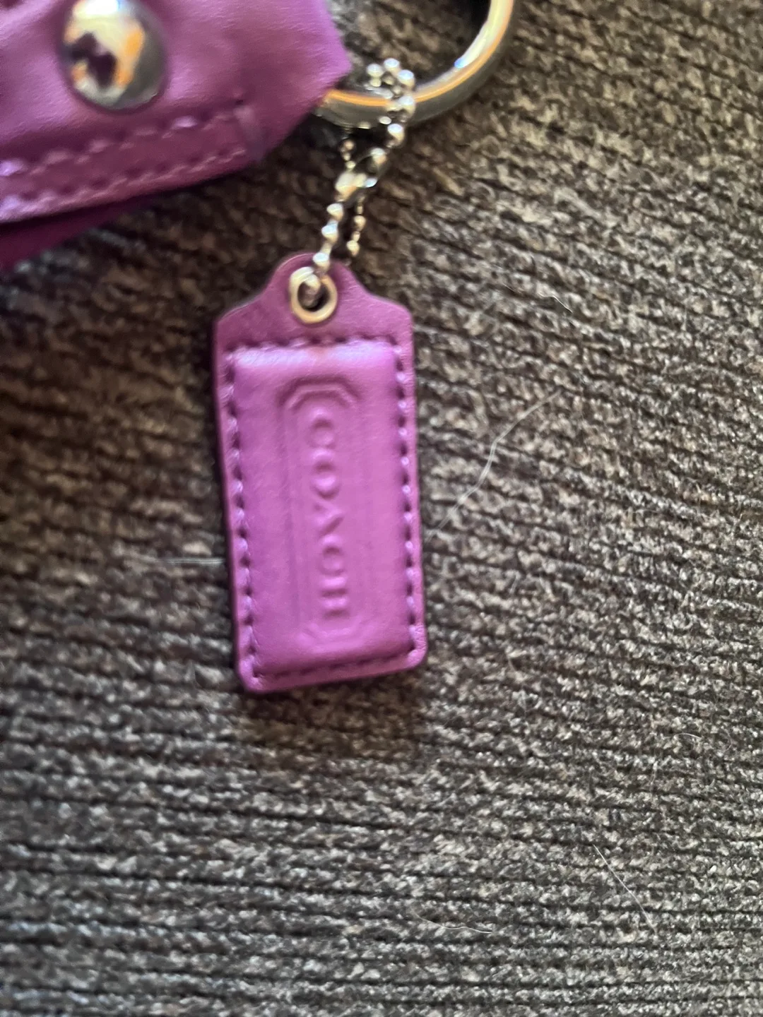 Coach Purple Signature Shoulder Bag image indicator(3)