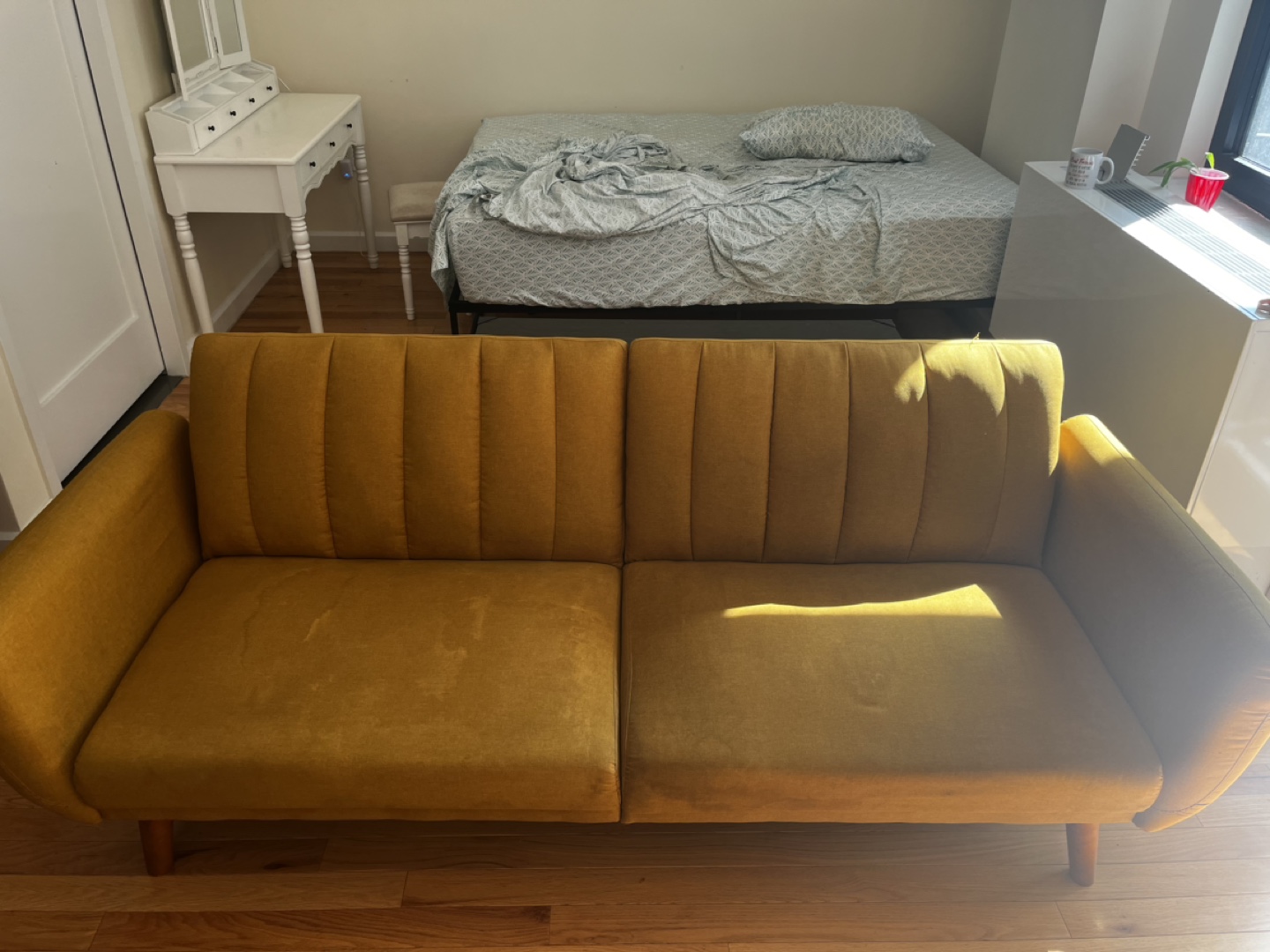 Yellow Futon Sofa Bed